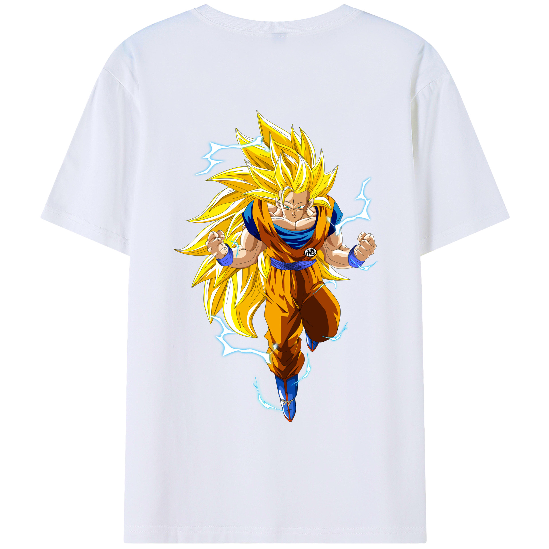 （画像用） ドラゴンボール 孫悟空（そん ごくう）Son Goku カカロット DRAGON BALL Kakarotto 綿100％ メンズ半袖Tシャツ（バックプリント） 通気性