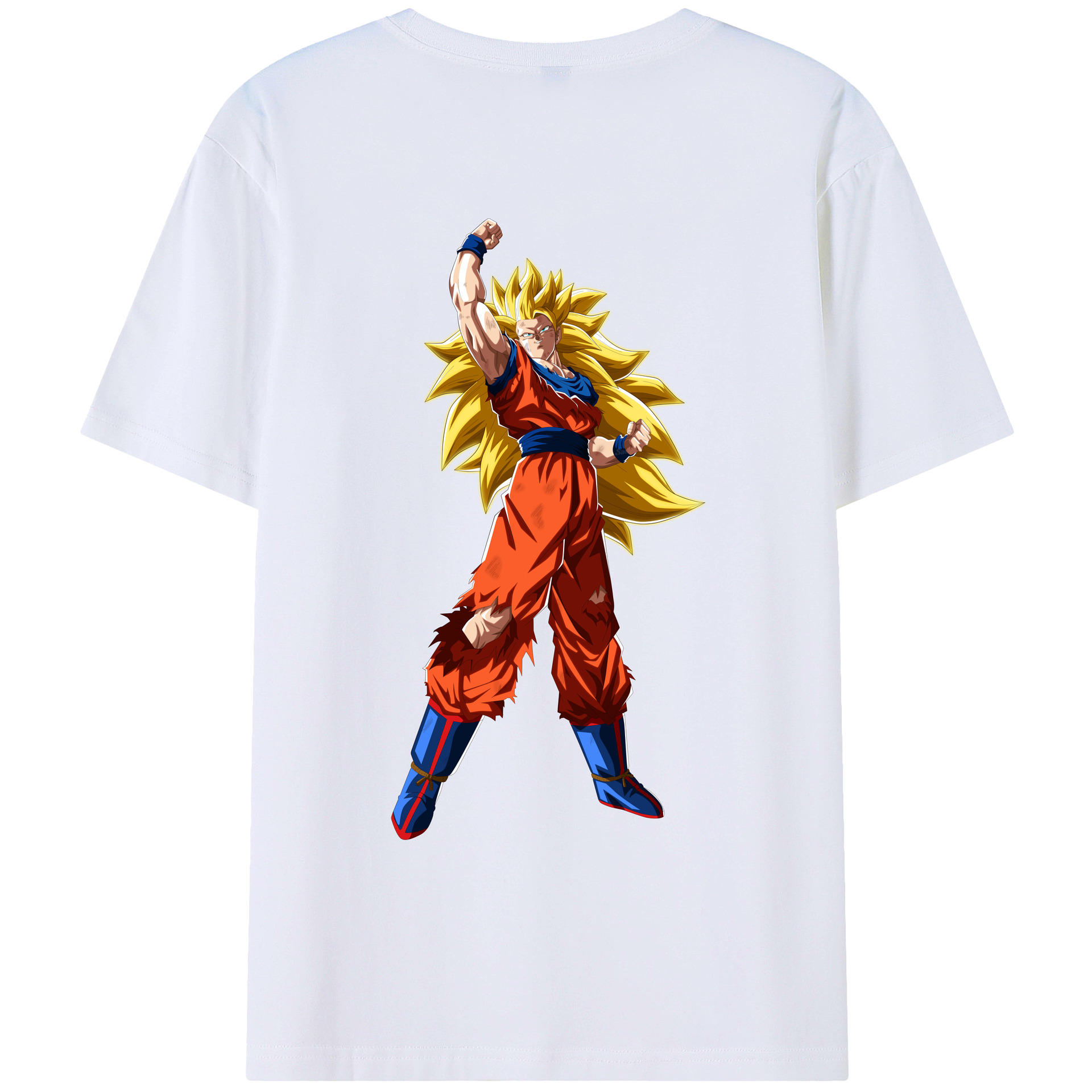 （画像用） ドラゴンボール 孫悟空（そん ごくう）Son Goku カカロット DRAGON BALL Kakarotto 綿100％ メンズ半袖Tシャツ（バックプリント） 通気性
