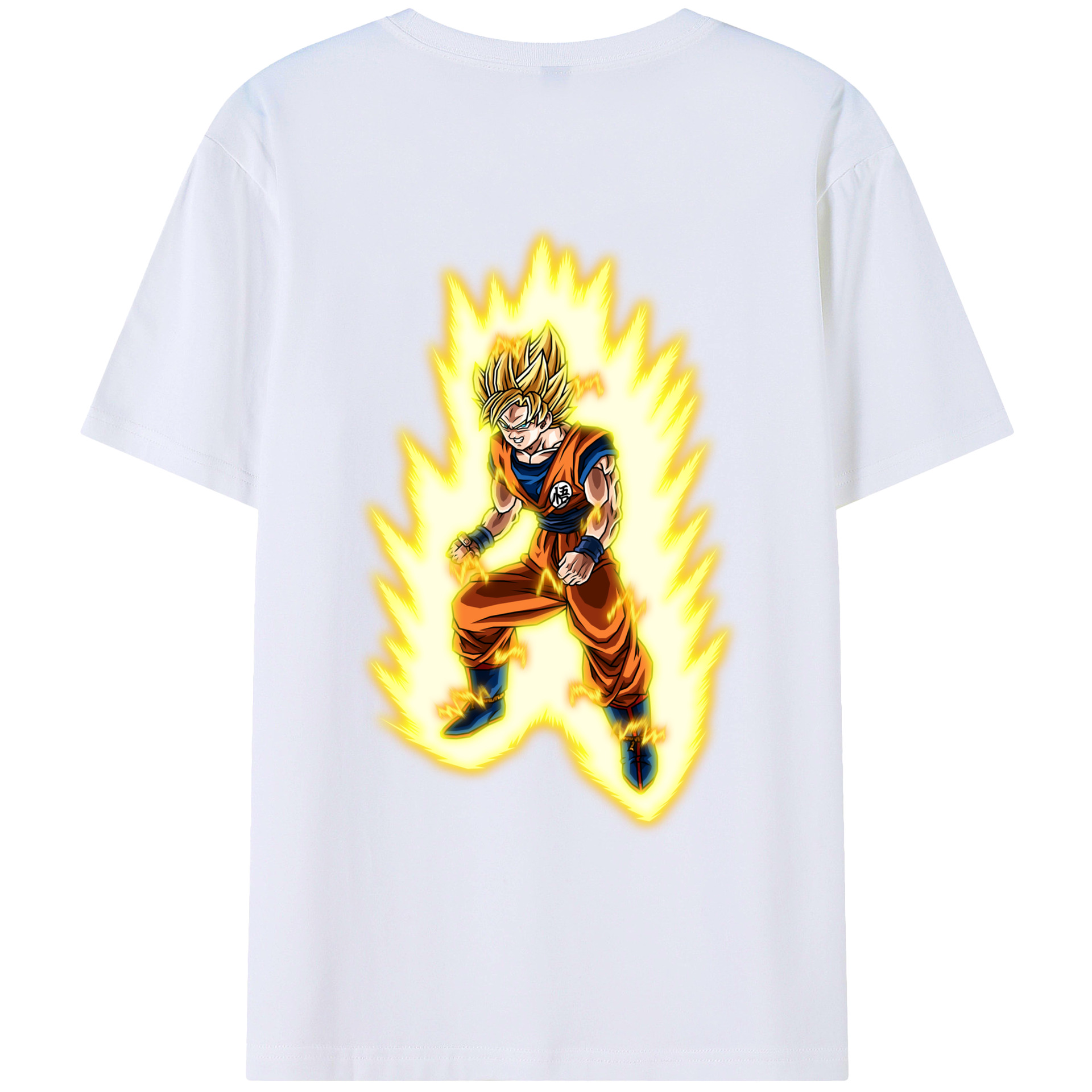 （画像用） ドラゴンボール 孫悟空（そん ごくう）Son Goku カカロット DRAGON BALL Kakarotto 綿100％ メンズ半袖Tシャツ（バックプリント） 通気性