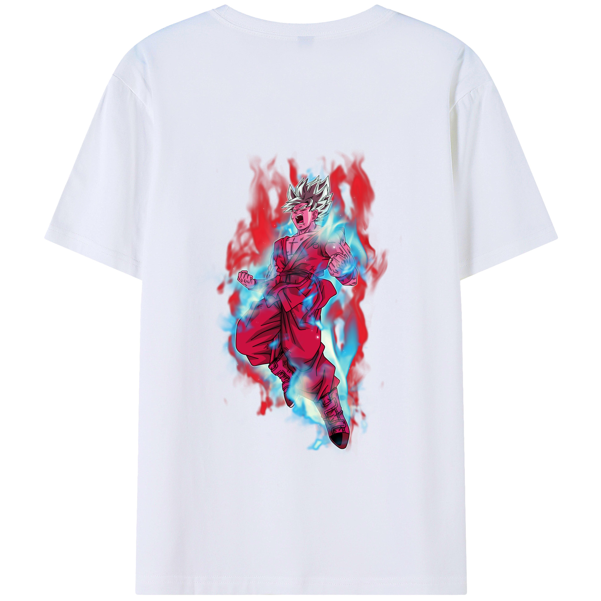 （画像用） ドラゴンボール 孫悟空（そん ごくう）Son Goku カカロット DRAGON BALL Kakarotto 綿100％ メンズ半袖Tシャツ（バックプリント） 通気性