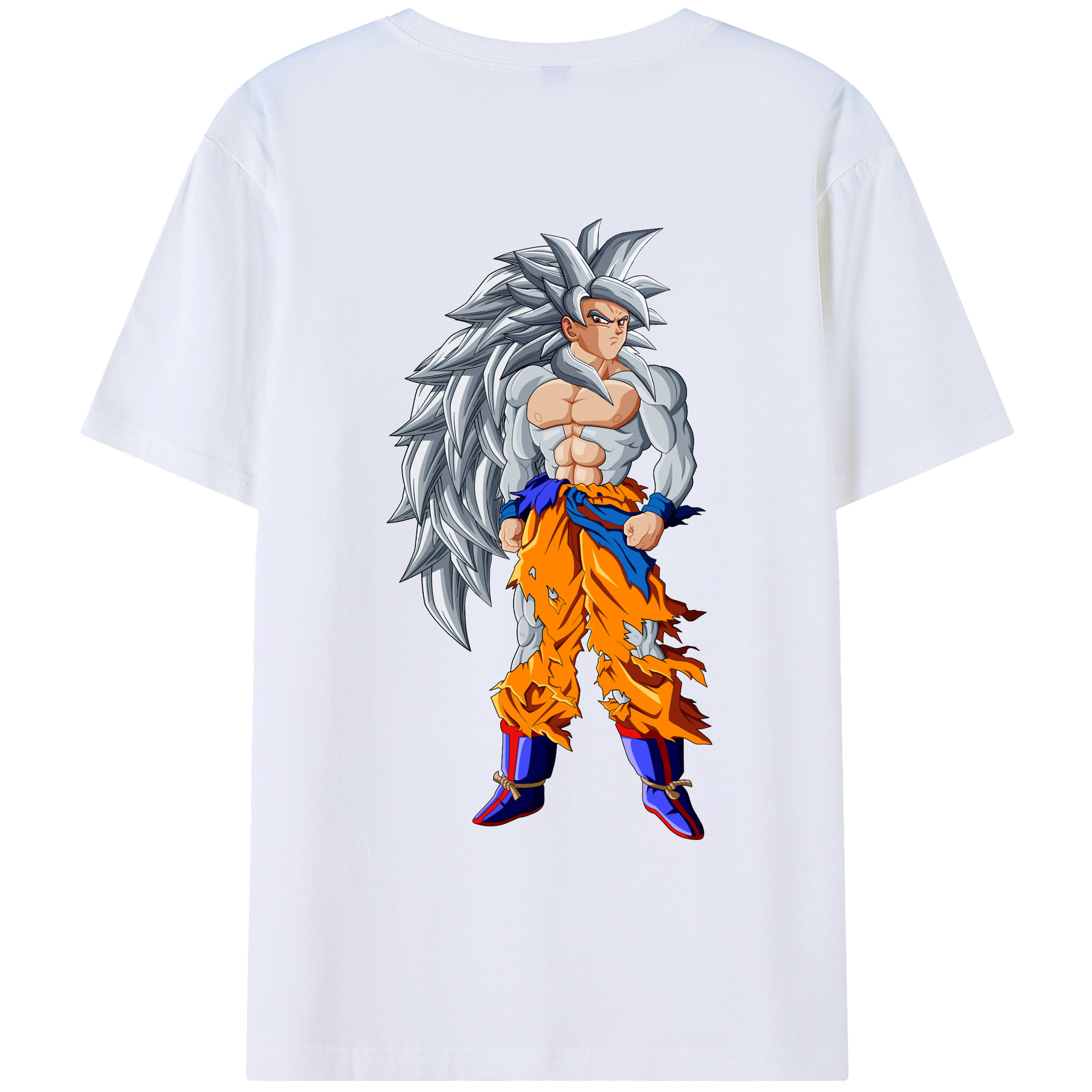 （画像用） ドラゴンボール 孫悟空（そん ごくう）Son Goku カカロット DRAGON BALL Kakarotto 綿100％ メンズ半袖Tシャツ（バックプリント） 通気性