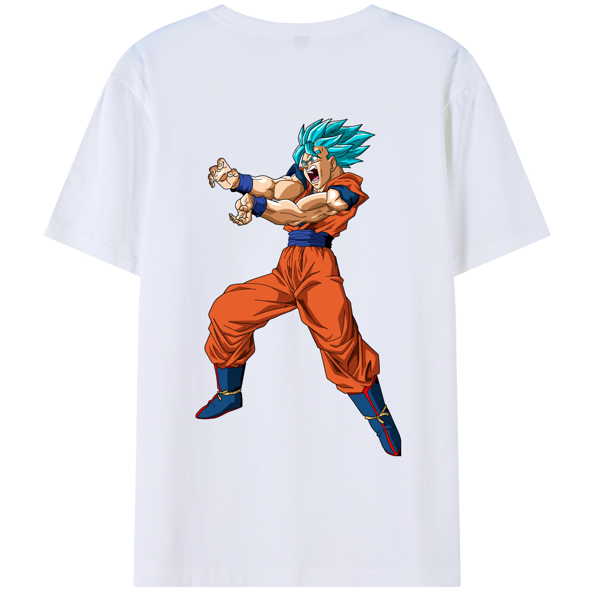 （画像用） ドラゴンボール 孫悟空（そん ごくう）Son Goku カカロット DRAGON BALL Kakarotto 綿100％ メンズ半袖Tシャツ（バックプリント） 通気性