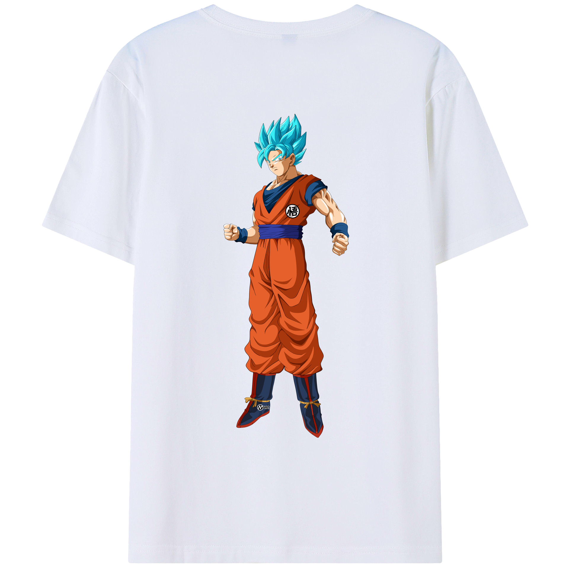 （画像用） ドラゴンボール 孫悟空（そん ごくう）Son Goku カカロット DRAGON BALL Kakarotto 綿100％ メンズ半袖Tシャツ（バックプリント） 通気性