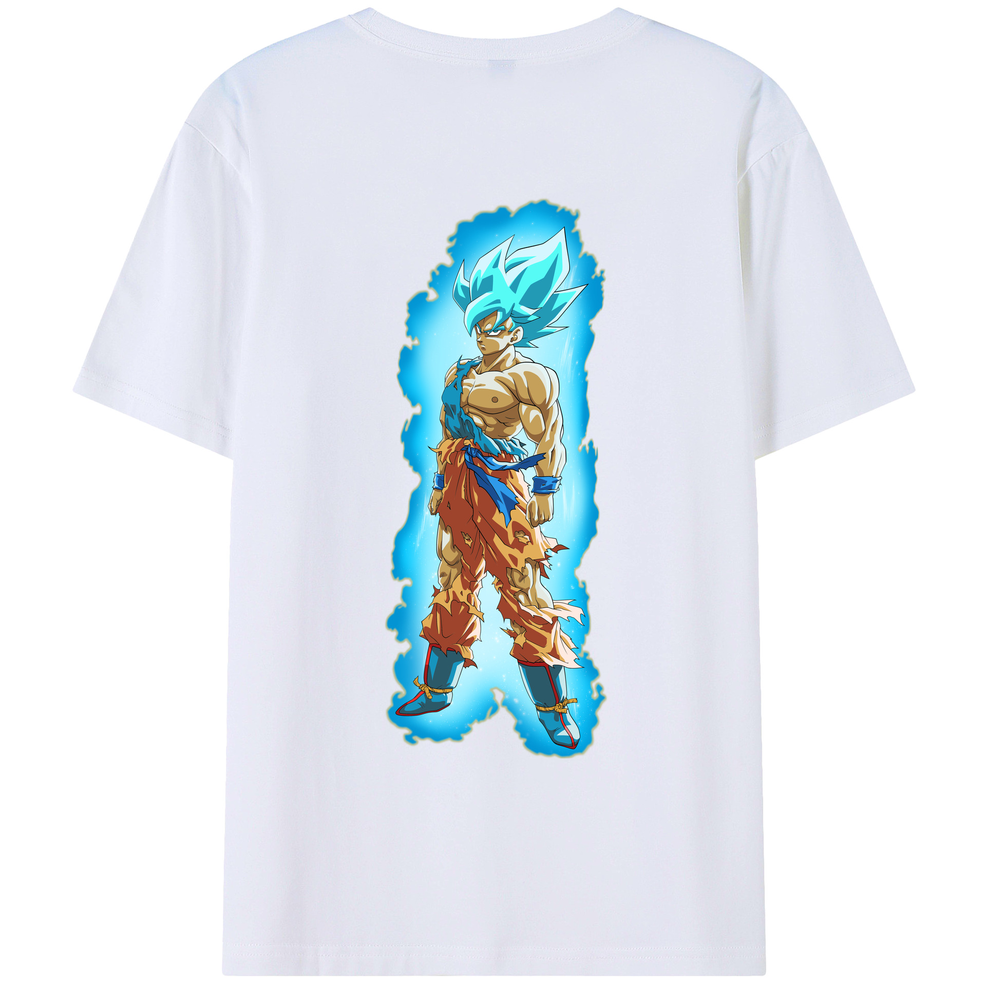 （画像用） ドラゴンボール 孫悟空（そん ごくう）Son Goku カカロット DRAGON BALL Kakarotto 綿100％ メンズ半袖Tシャツ（バックプリント） 通気性