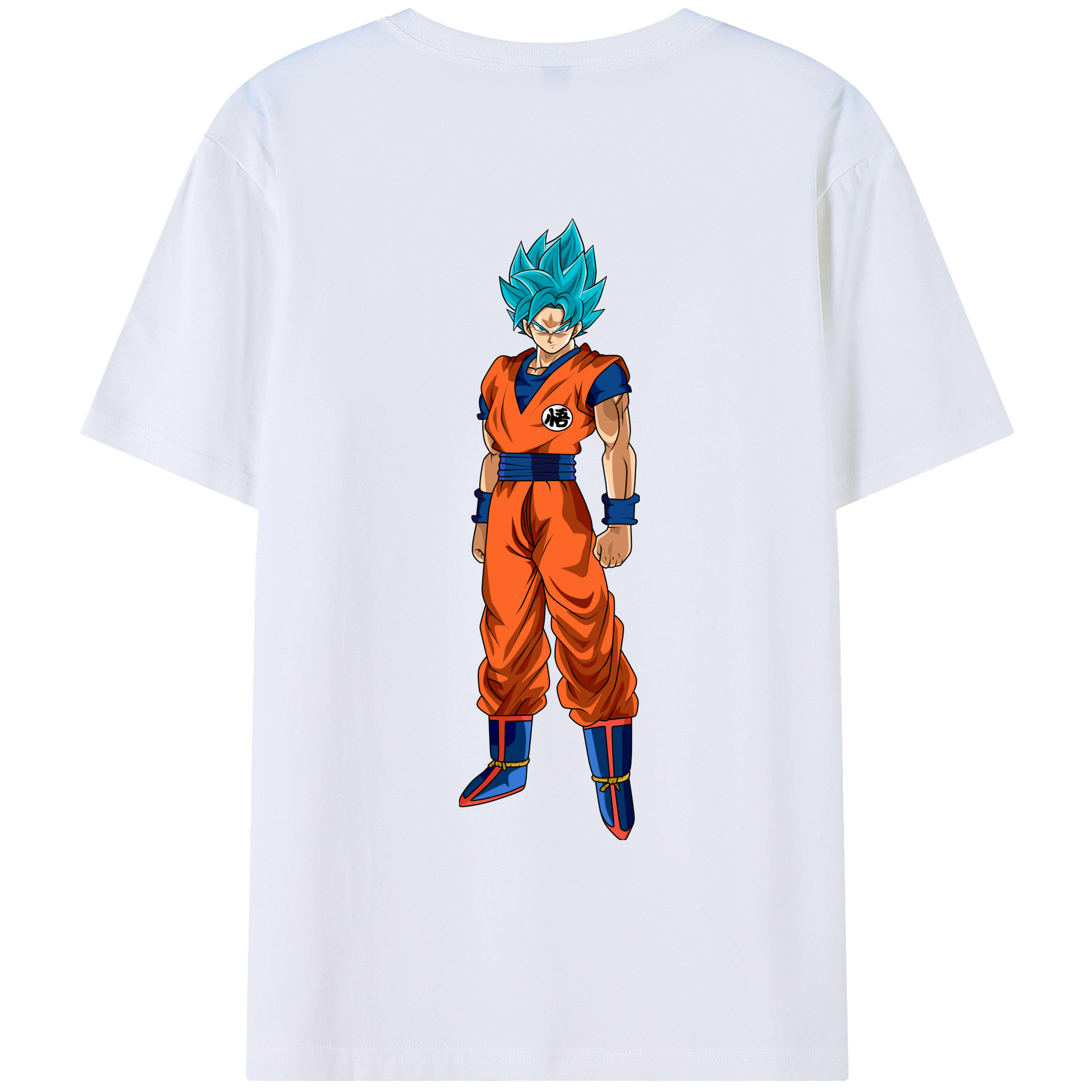 （画像用） ドラゴンボール 孫悟空（そん ごくう）Son Goku カカロット DRAGON BALL Kakarotto 綿100％ メンズ半袖Tシャツ（バックプリント） 通気性