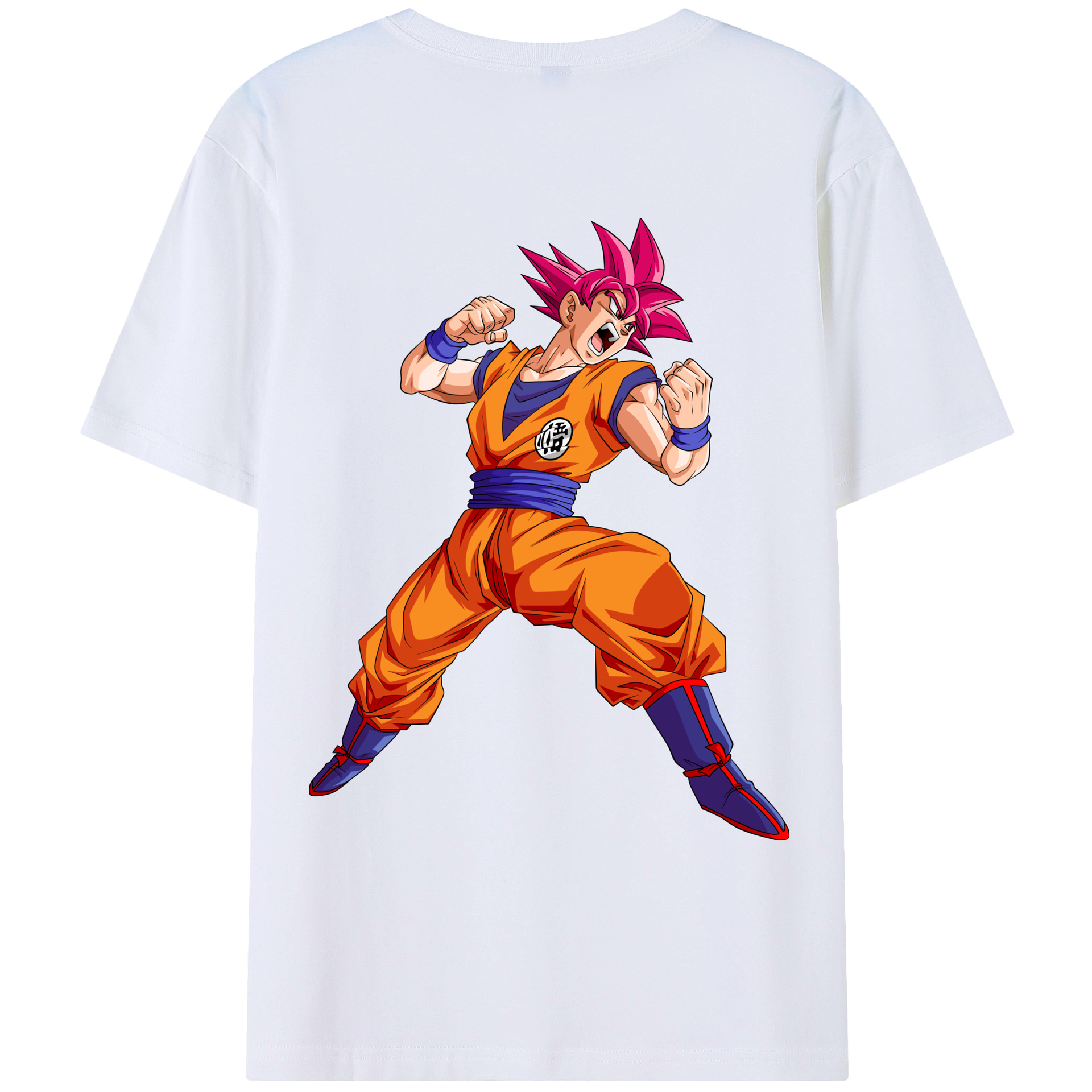 （画像用） ドラゴンボール 孫悟空（そん ごくう）Son Goku カカロット DRAGON BALL Kakarotto 綿100％ メンズ半袖Tシャツ（バックプリント） 通気性