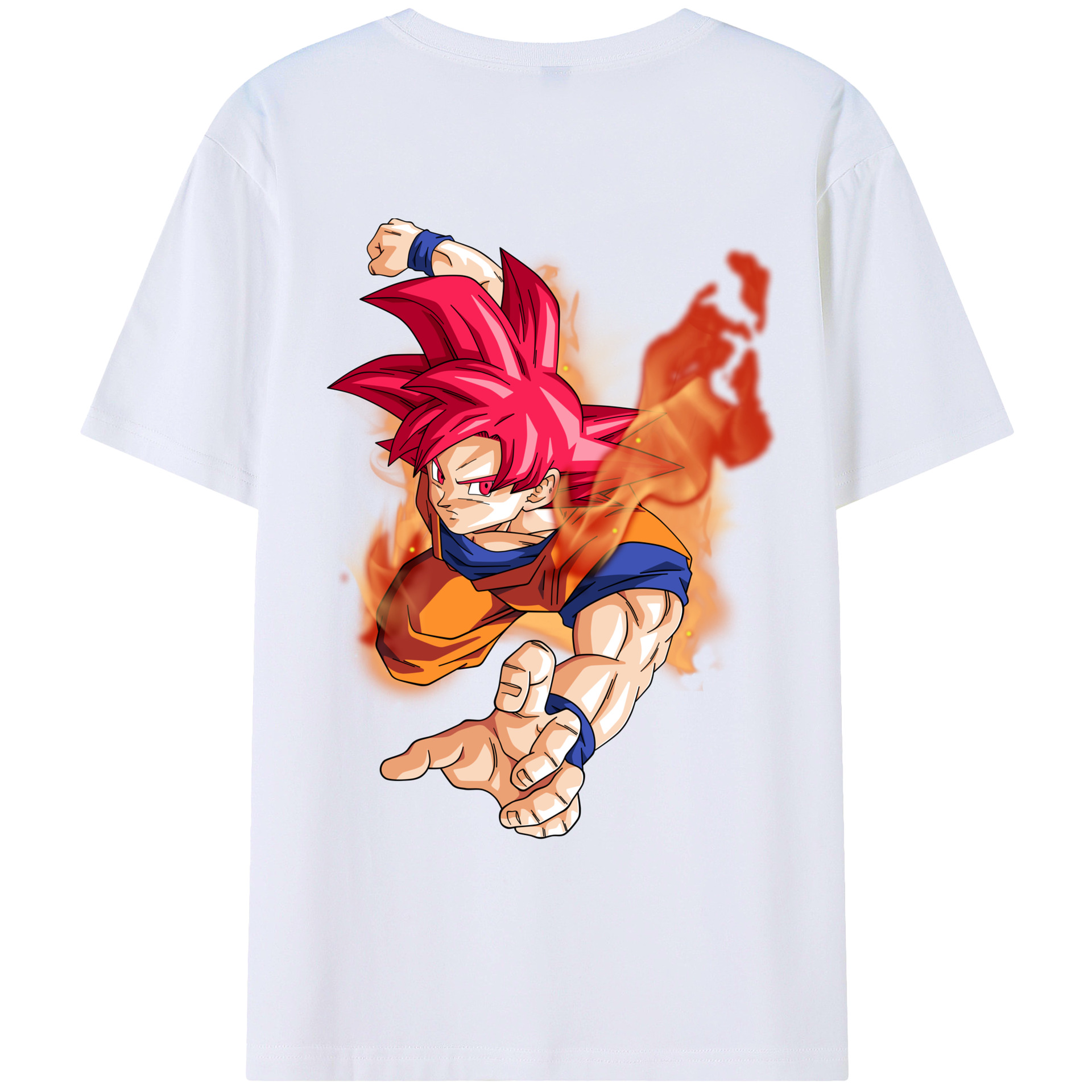 （画像用） ドラゴンボール 孫悟空（そん ごくう）Son Goku カカロット DRAGON BALL Kakarotto 綿100％ メンズ半袖Tシャツ（バックプリント） 通気性
