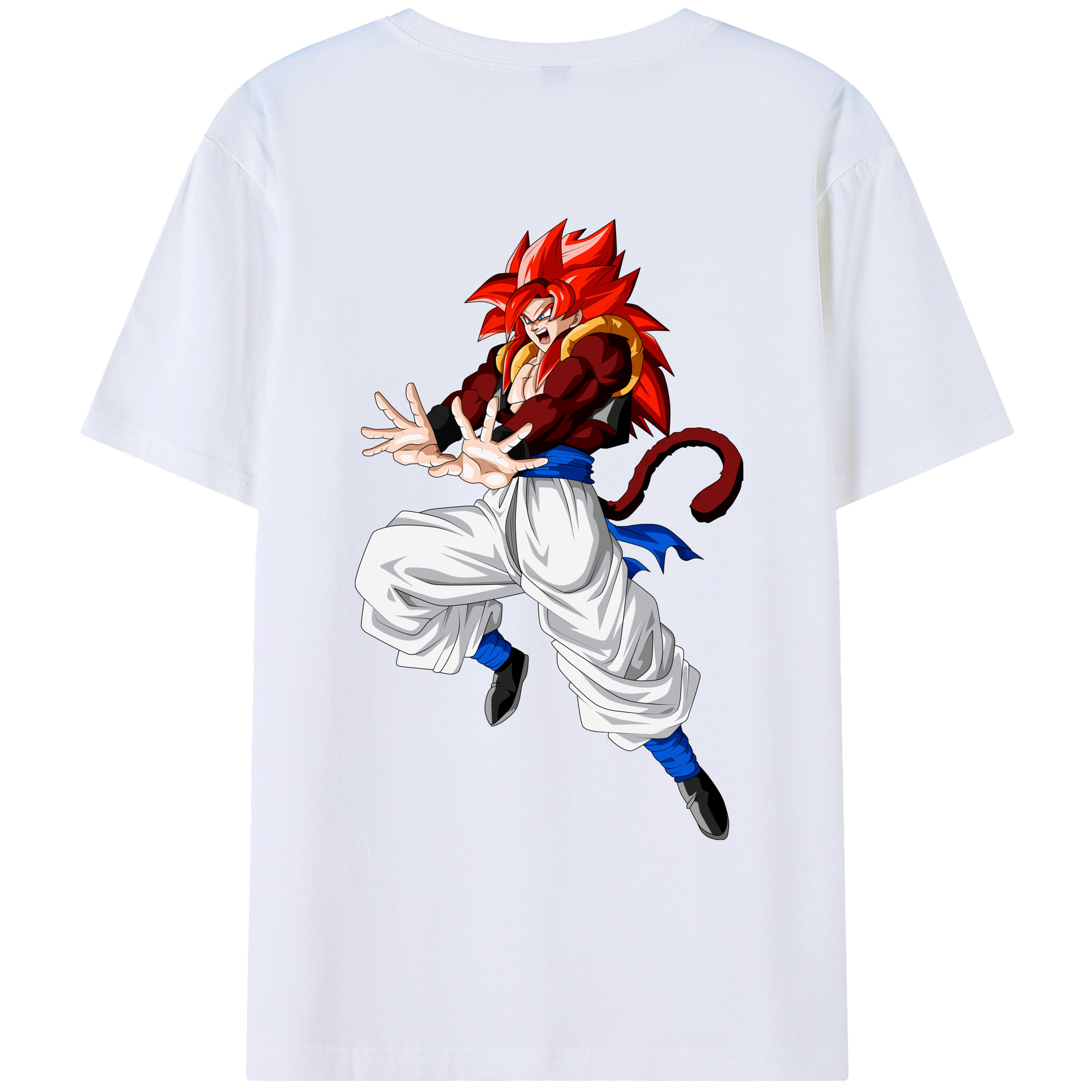 （画像用） ドラゴンボール 孫悟空（そん ごくう）Son Goku カカロット DRAGON BALL Kakarotto 綿100％ メンズ半袖Tシャツ（バックプリント） 通気性