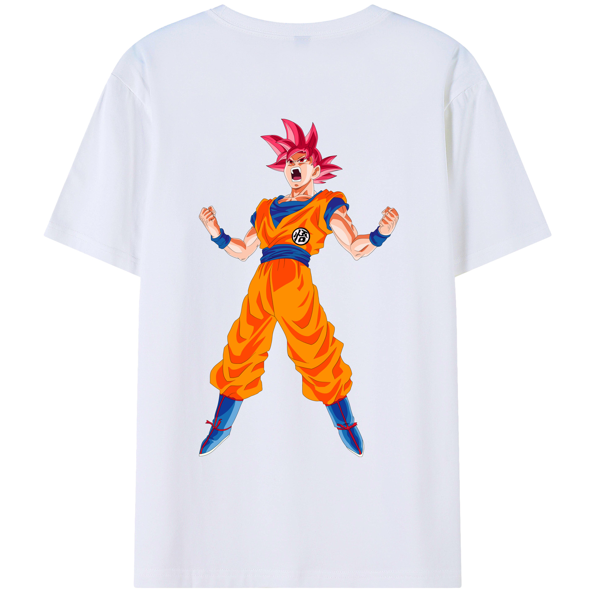 （画像用） ドラゴンボール 孫悟空（そん ごくう）Son Goku カカロット DRAGON BALL Kakarotto 綿100％ メンズ半袖Tシャツ（バックプリント） 通気性