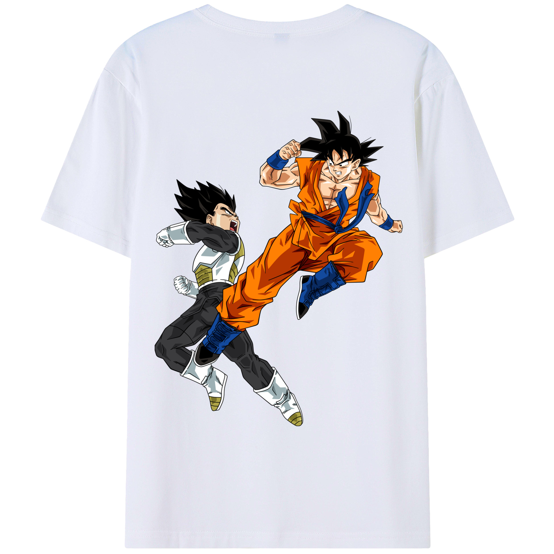 （画像用） ドラゴンボール 孫悟空（そん ごくう）Son Goku カカロット DRAGON BALL Kakarotto 綿100％ メンズ半袖Tシャツ（バックプリント） 通気性