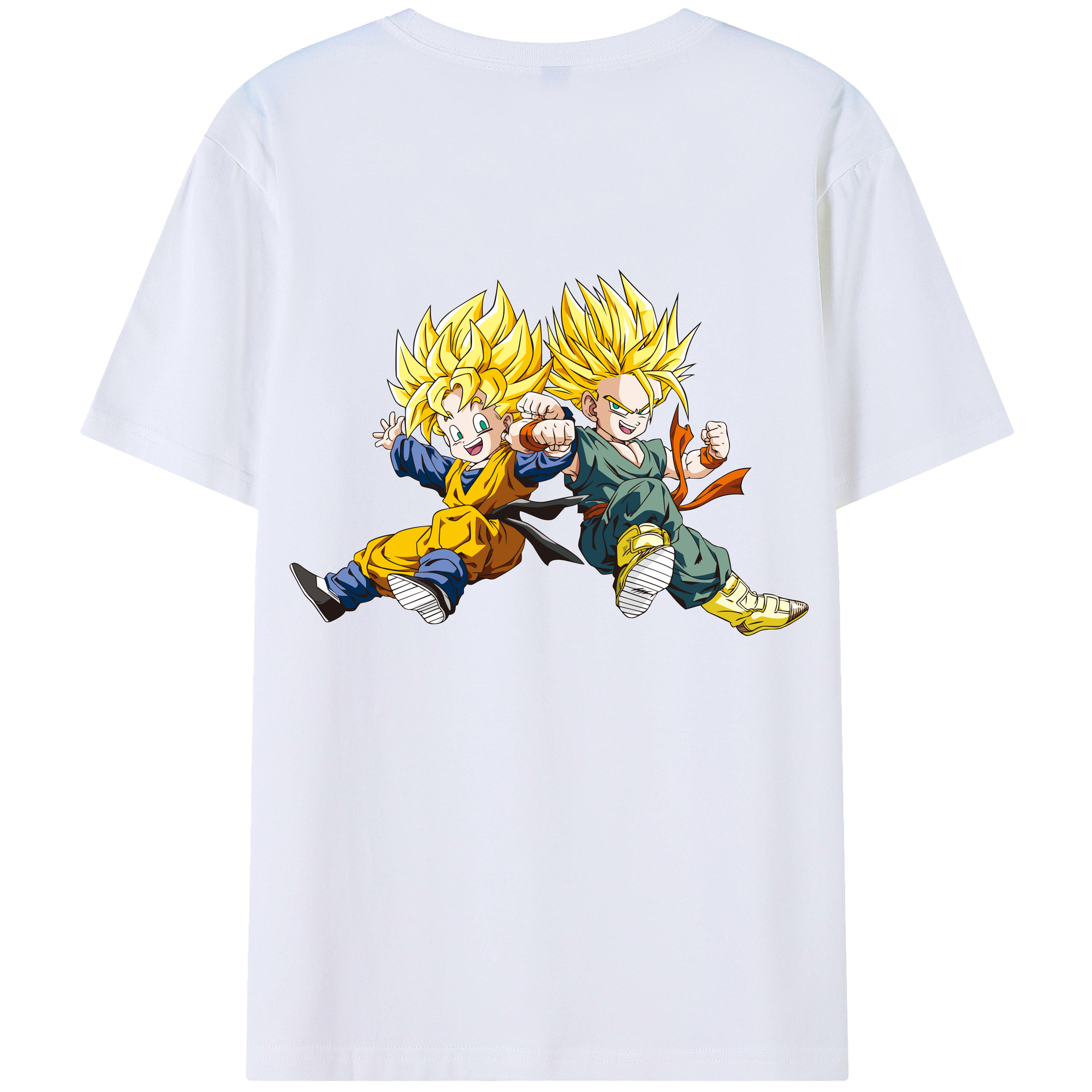 （画像用） ドラゴンボール 孫悟空（そん ごくう）Son Goku カカロット DRAGON BALL Kakarotto 綿100％ メンズ半袖Tシャツ（バックプリント） 通気性