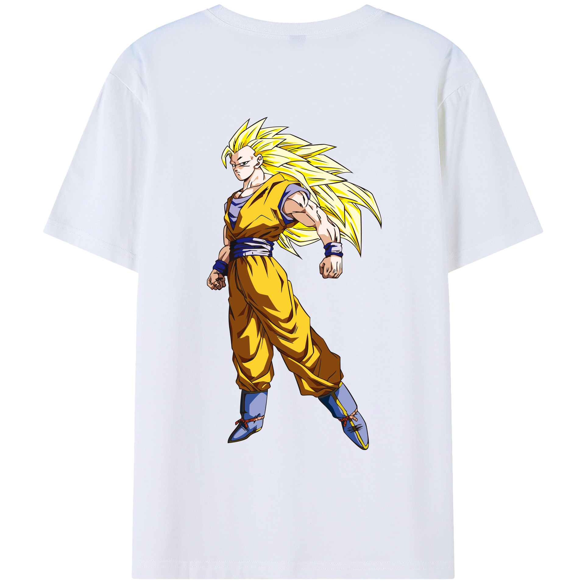 （画像用） ドラゴンボール 孫悟空（そん ごくう）Son Goku カカロット DRAGON BALL Kakarotto 綿100％ メンズ半袖Tシャツ（バックプリント） 通気性