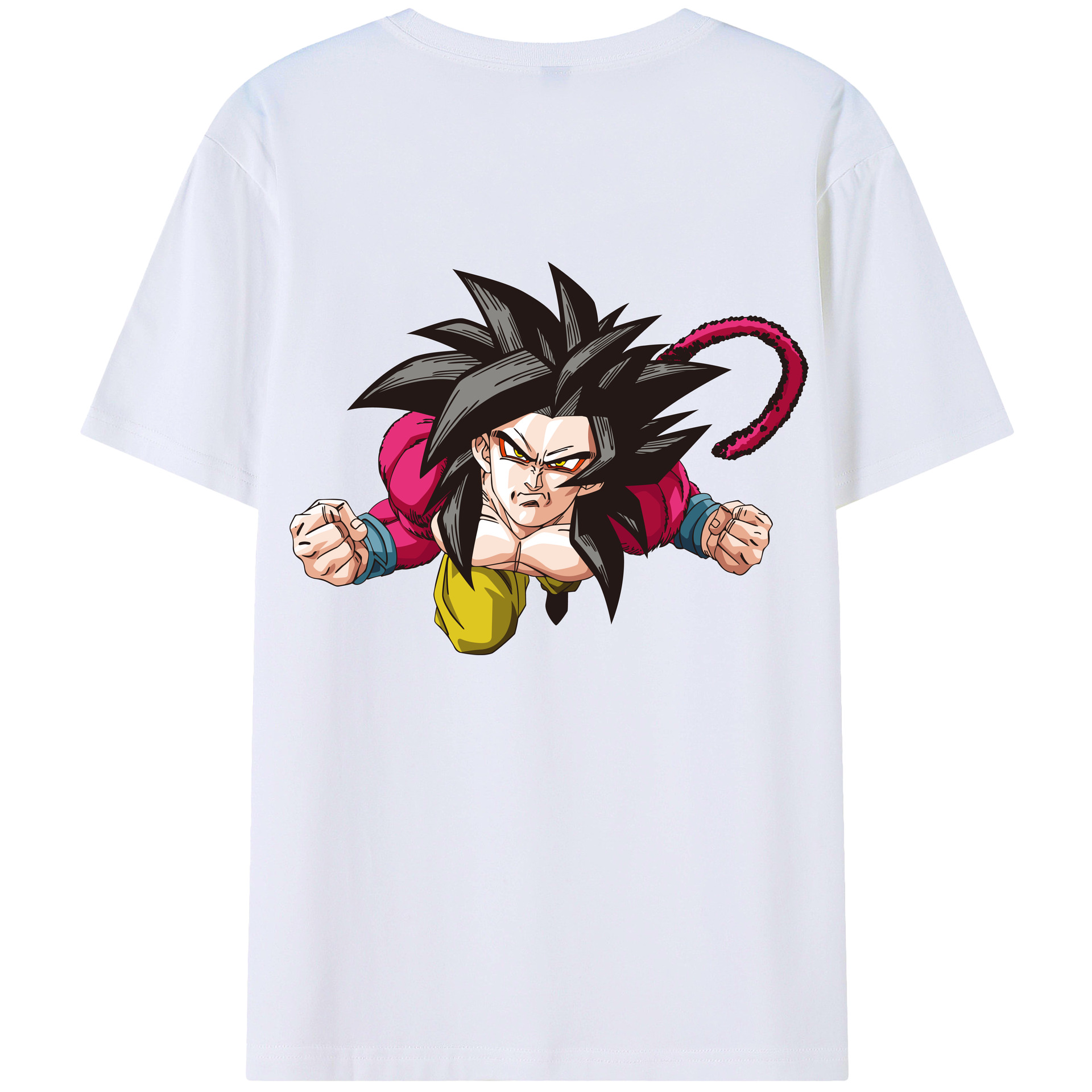 （画像用） ドラゴンボール 孫悟空（そん ごくう）Son Goku カカロット DRAGON BALL Kakarotto 綿100％ メンズ半袖Tシャツ（バックプリント） 通気性