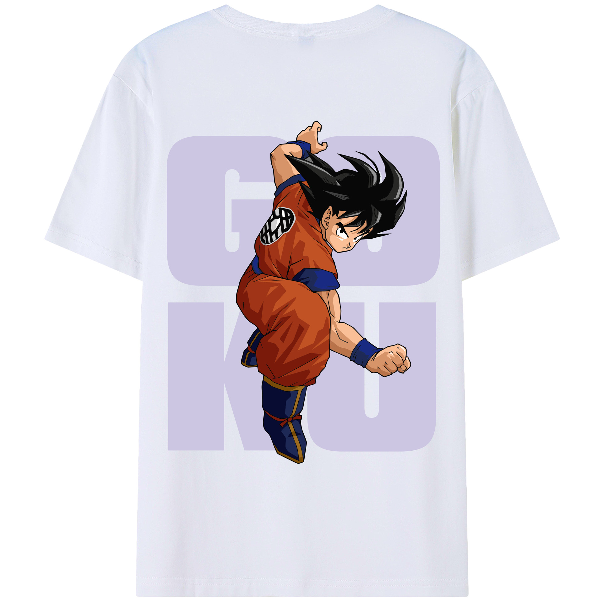 （画像用） ドラゴンボール 孫悟空（そん ごくう）Son Goku カカロット DRAGON BALL Kakarotto 綿100％ メンズ半袖Tシャツ（バックプリント） 通気性