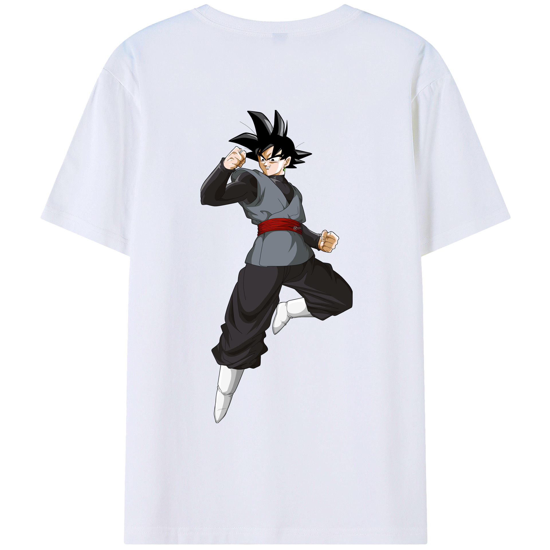 （画像用） ドラゴンボール ベジータ四世（Bejīta Yonsei）DRAGON BALL Vegeta IV 綿100％ メンズ半袖Tシャツ（バックプリント） 通気性