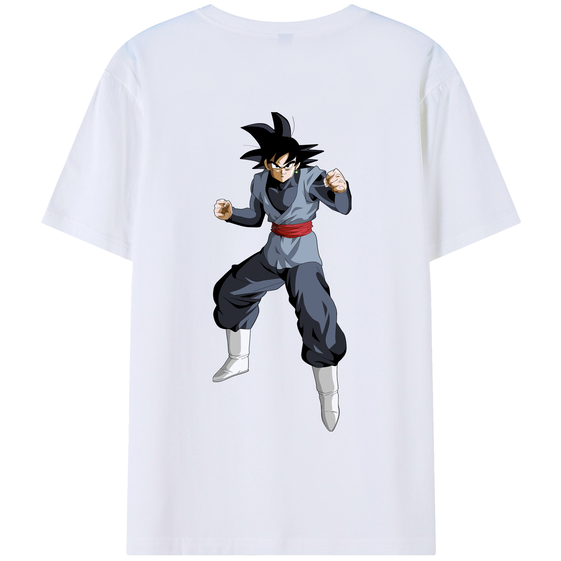 （画像用） ドラゴンボール ベジータ四世（Bejīta Yonsei）DRAGON BALL Vegeta IV 綿100％ メンズ半袖Tシャツ（バックプリント） 通気性