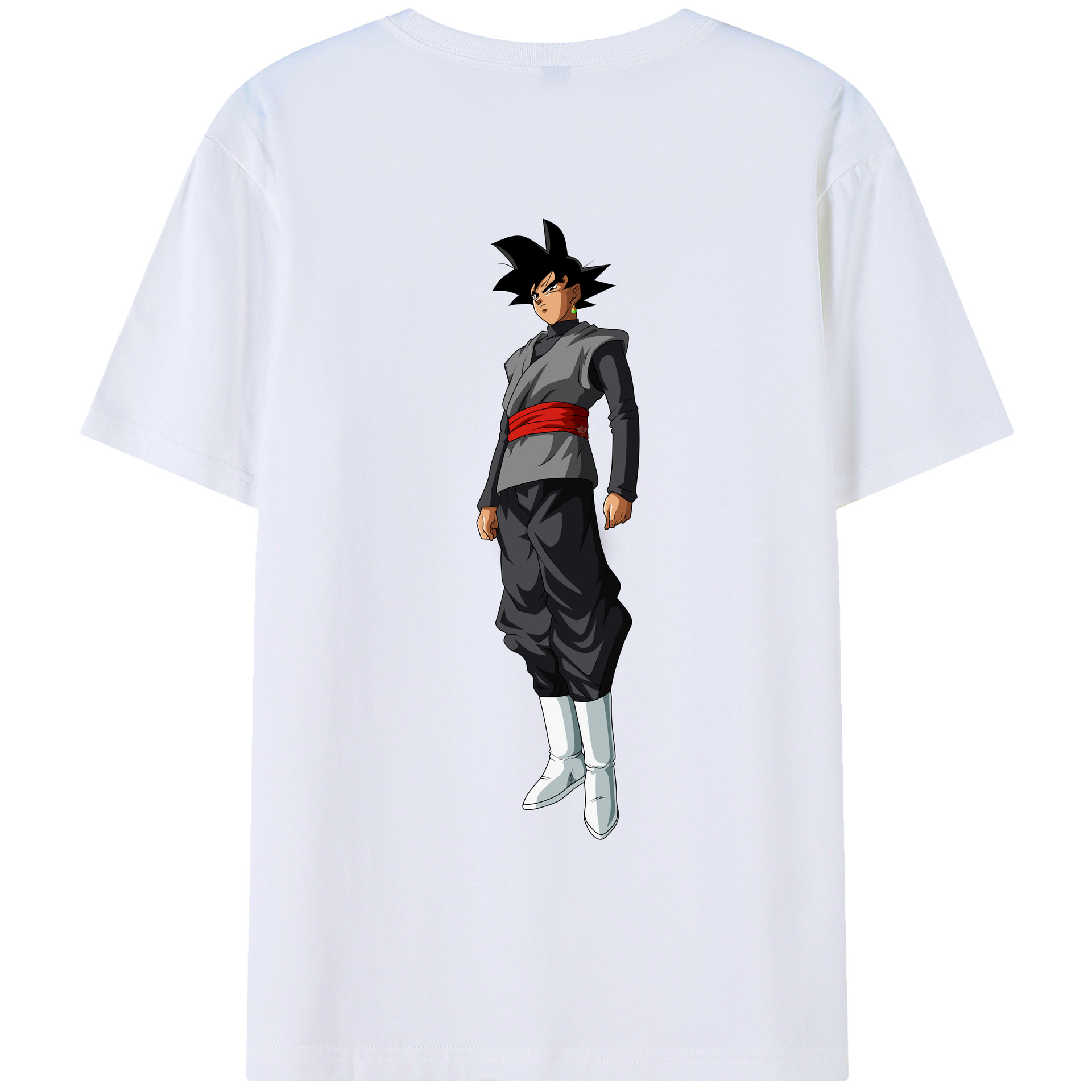 （画像用） ドラゴンボール ベジータ四世（Bejīta Yonsei）DRAGON BALL Vegeta IV 綿100％ メンズ半袖Tシャツ（バックプリント） 通気性
