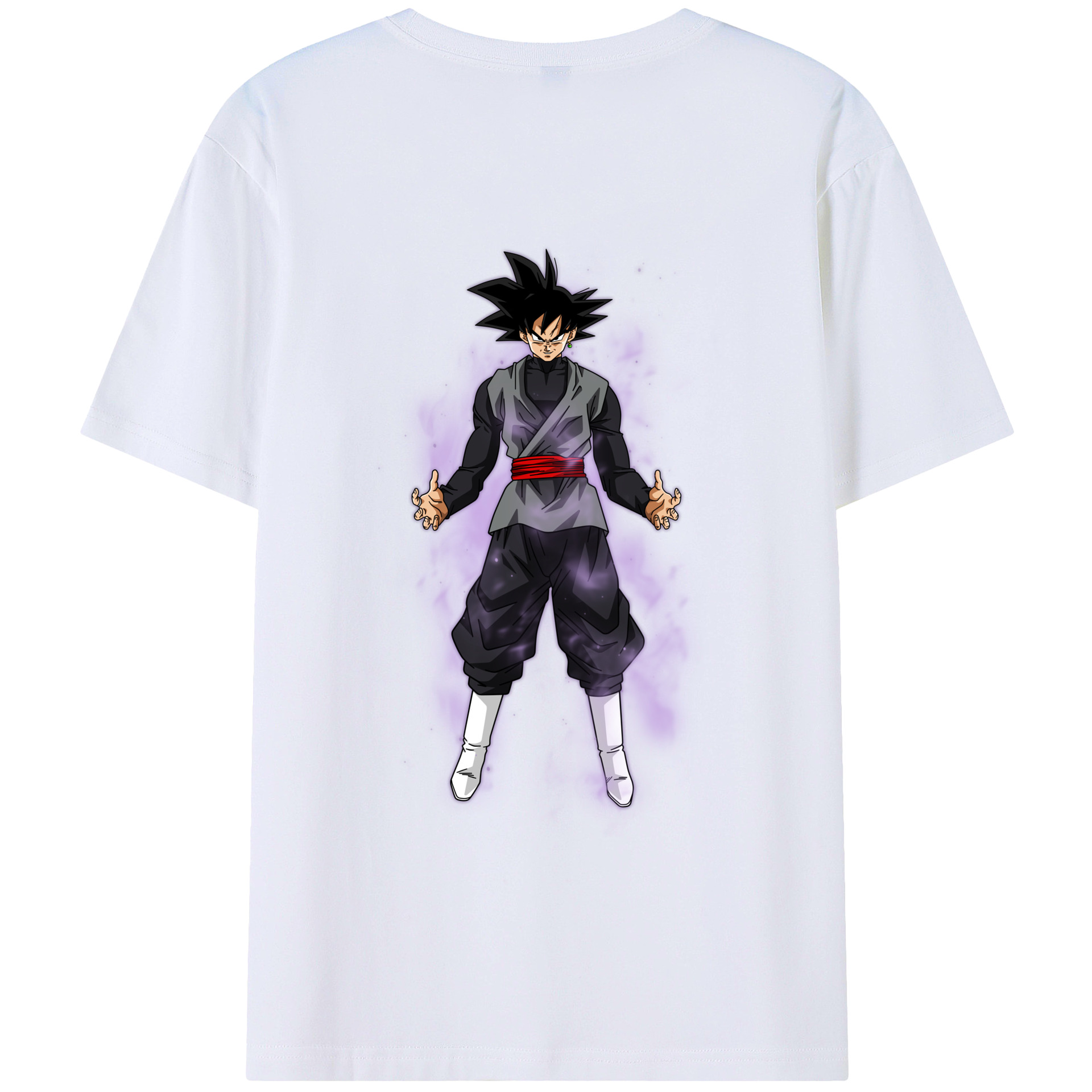 （画像用） ドラゴンボール ベジータ四世（Bejīta Yonsei）DRAGON BALL Vegeta IV 綿100％ メンズ半袖Tシャツ（バックプリント） 通気性