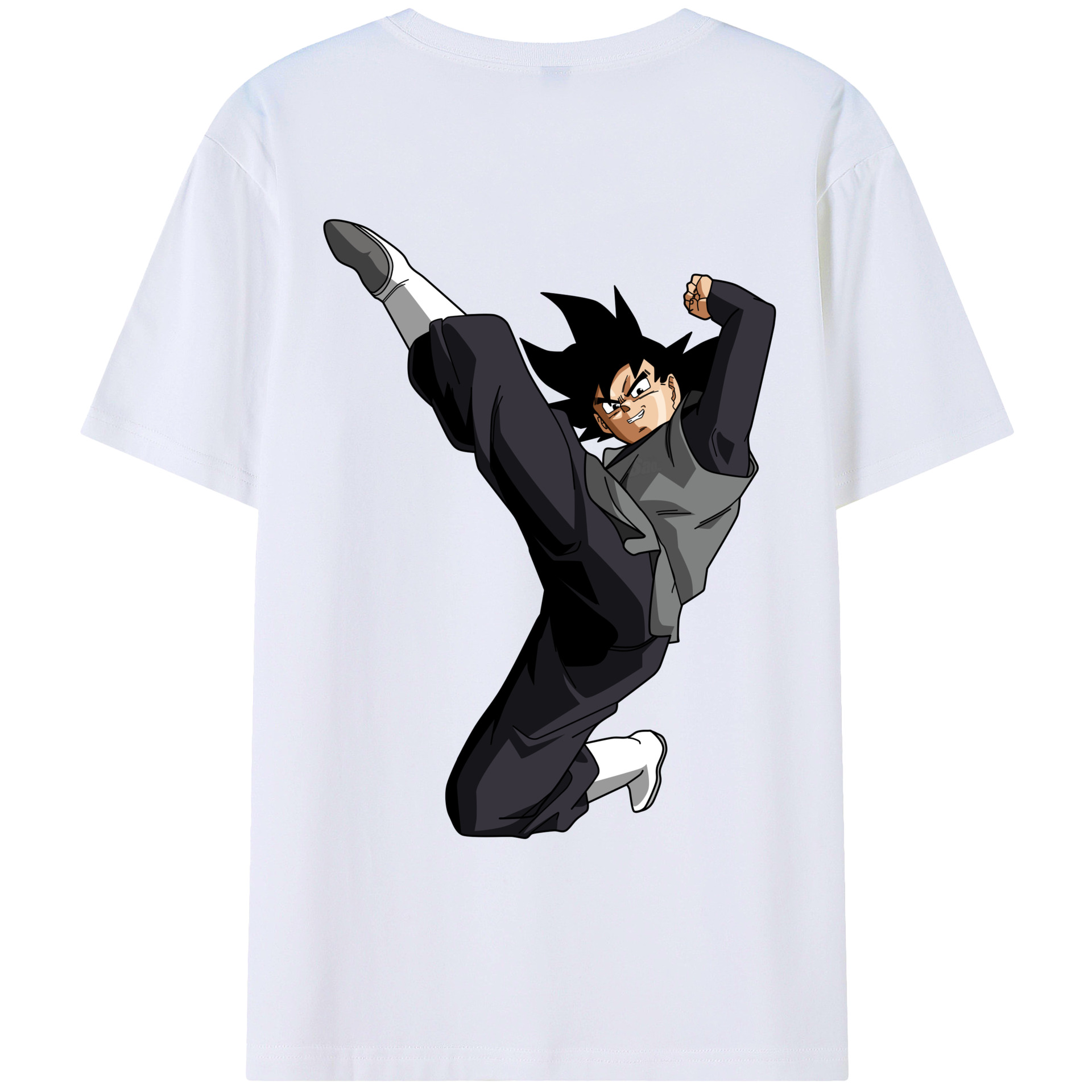 （画像用） ドラゴンボール ベジータ四世（Bejīta Yonsei）DRAGON BALL Vegeta IV 綿100％ メンズ半袖Tシャツ（バックプリント） 通気性