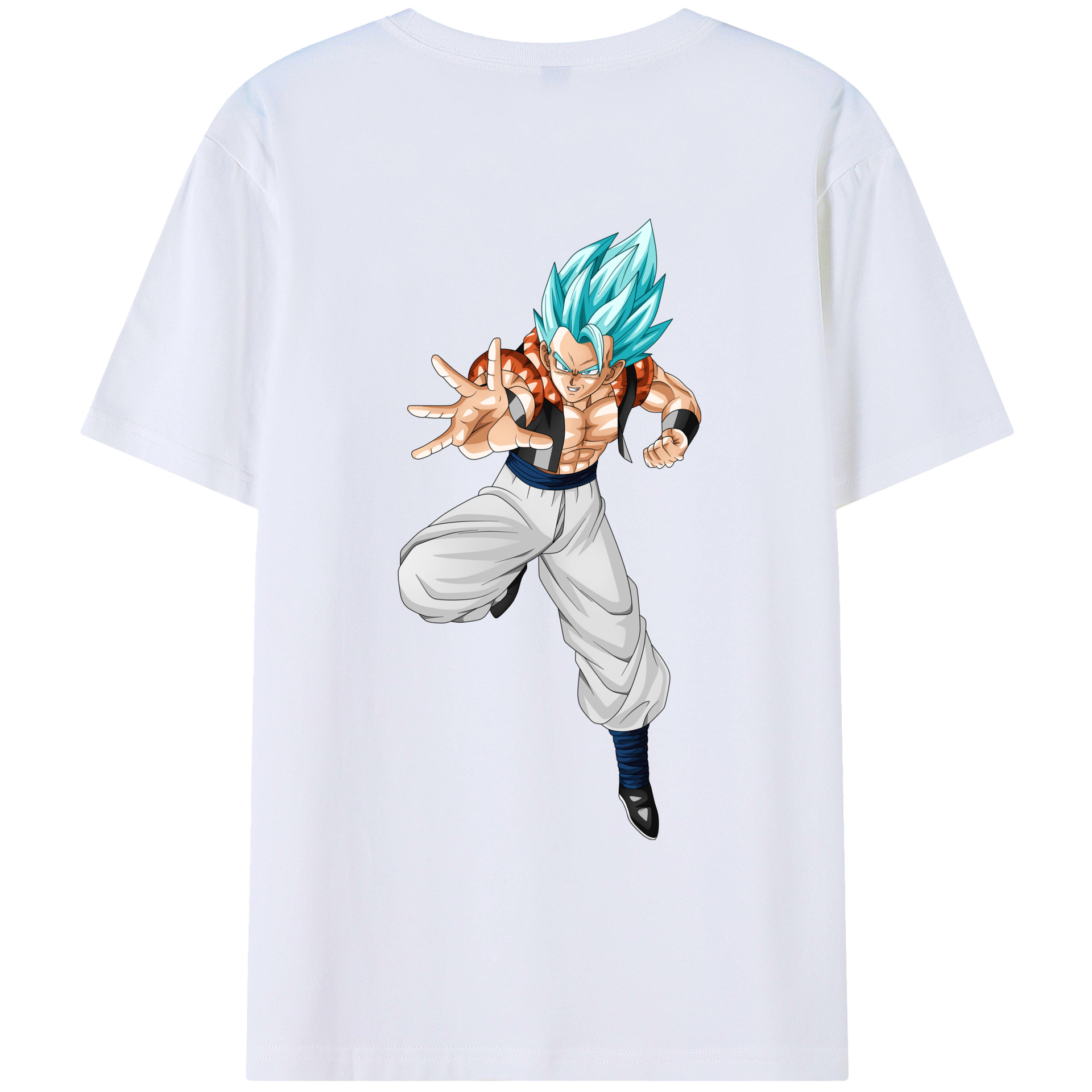 （画像用） ドラゴンボール ベジータ四世（Bejīta Yonsei）DRAGON BALL Vegeta IV 綿100％ メンズ半袖Tシャツ（バックプリント） 通気性