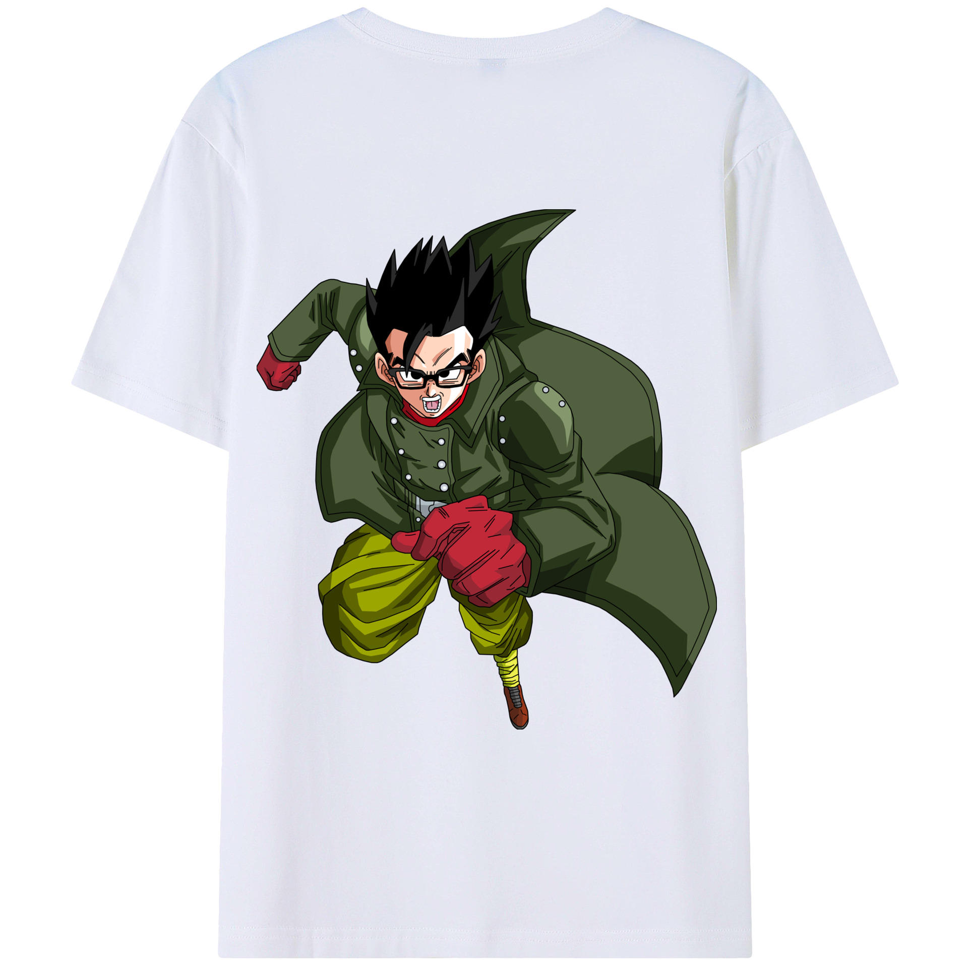 （画像用） ドラゴンボール 孫 悟飯（そんごはん）DRAGON BALL Son Gohan 綿100％ メンズ半袖Tシャツ（バックプリント） 通気性