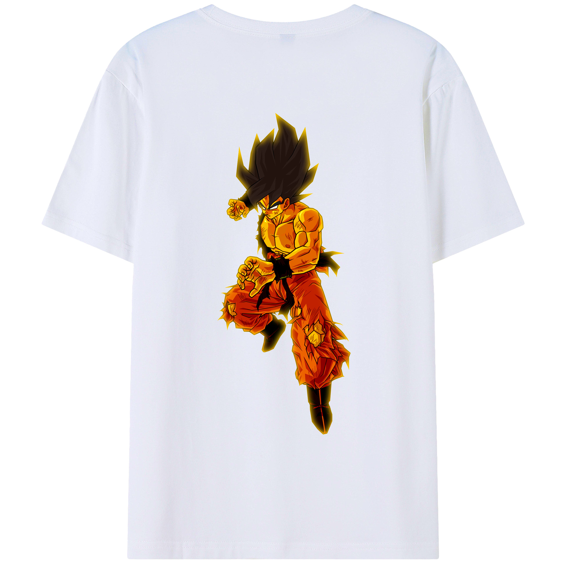 （画像用） ドラゴンボール 孫 悟飯（そんごはん）DRAGON BALL Son Gohan 綿100％ メンズ半袖Tシャツ（バックプリント） 通気性