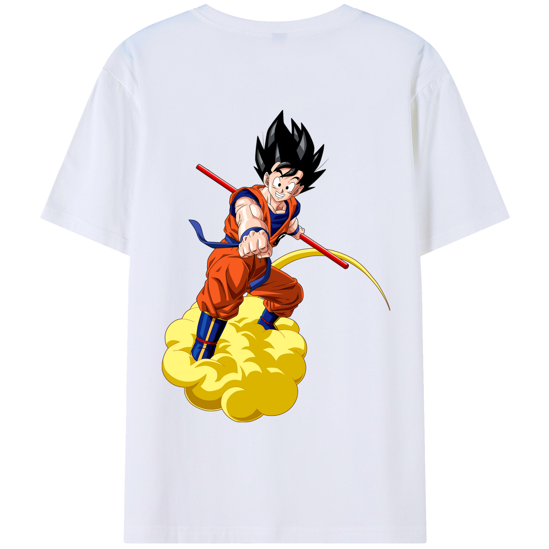 （画像用） ドラゴンボール 孫 悟飯（そんごはん）DRAGON BALL Son Gohan 綿100％ メンズ半袖Tシャツ（バックプリント） 通気性