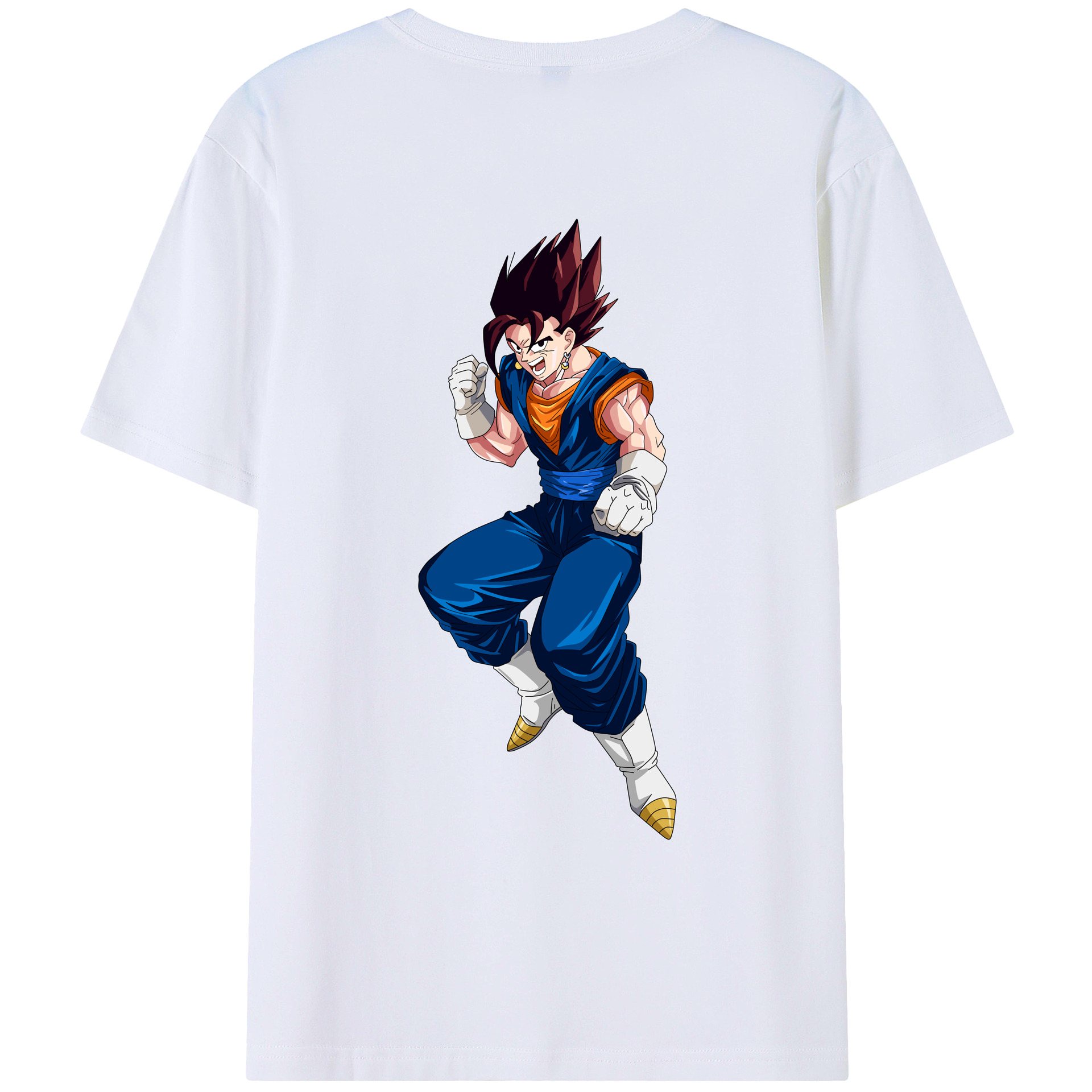 （画像用） ドラゴンボール 孫 悟飯（そんごはん）DRAGON BALL Son Gohan 綿100％ メンズ半袖Tシャツ（バックプリント） 通気性