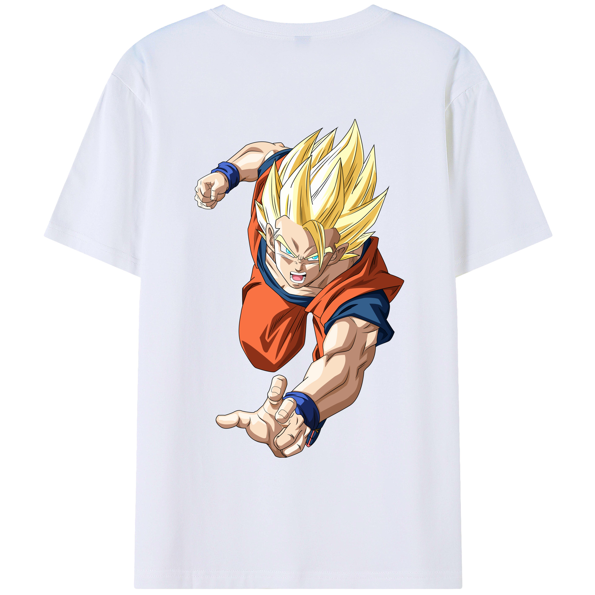 （画像用） ドラゴンボール 孫 悟飯（そんごはん）DRAGON BALL Son Gohan 綿100％ メンズ半袖Tシャツ（バックプリント） 通気性