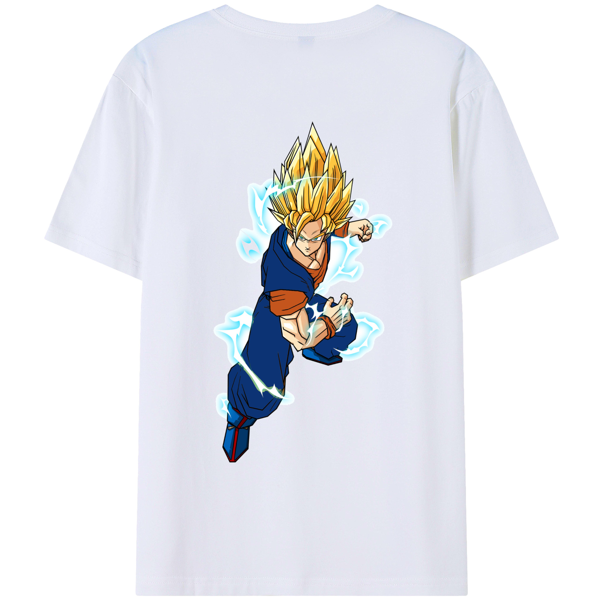 （画像用） ドラゴンボール 孫 悟飯（そんごはん）DRAGON BALL Son Gohan 綿100％ メンズ半袖Tシャツ（バックプリント） 通気性