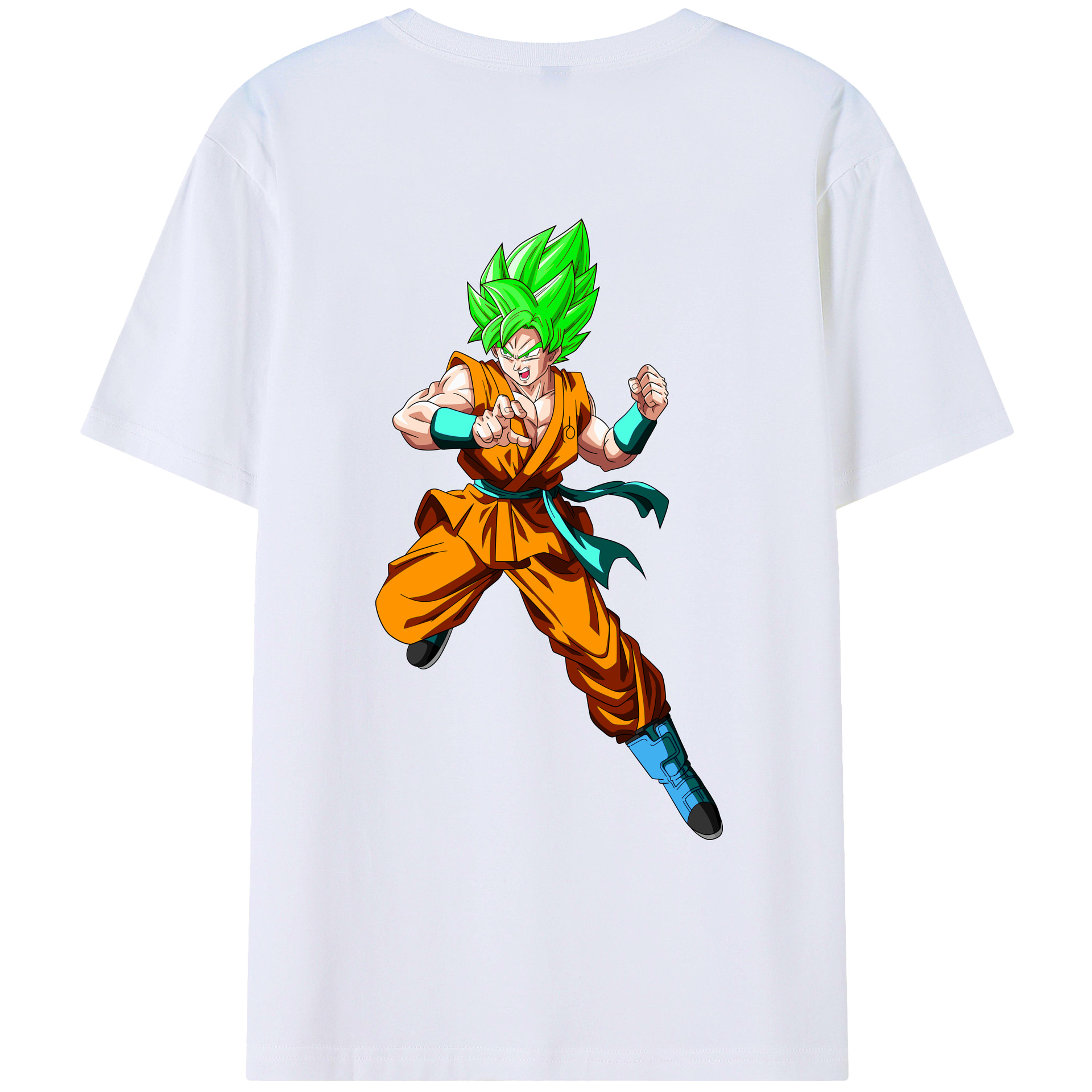 （画像用） ドラゴンボール 孫 悟飯（そんごはん）DRAGON BALL Son Gohan 綿100％ メンズ半袖Tシャツ（バックプリント） 通気性