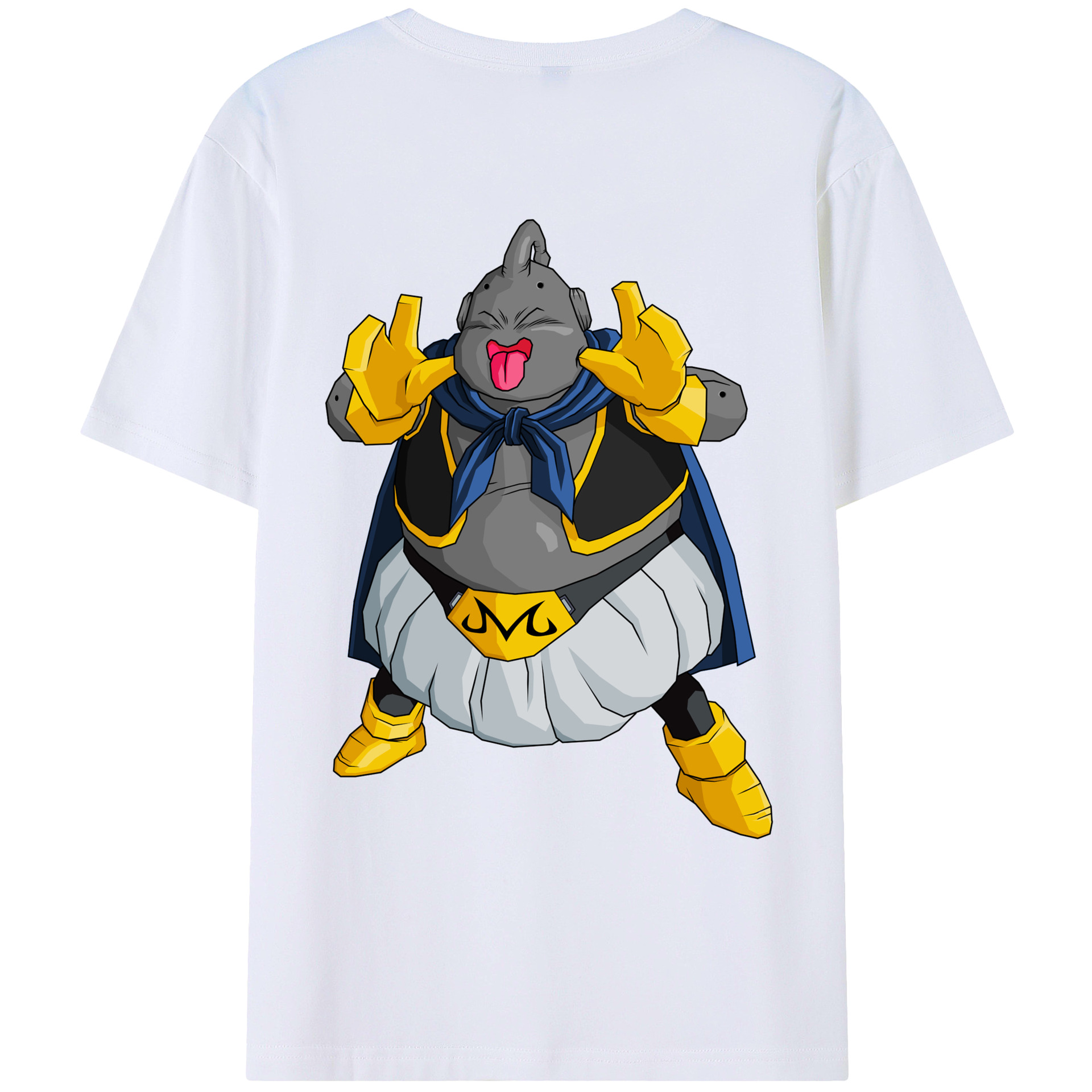 （画像用） ドラゴンボール 魔人ブウ DRAGON BALL Majin Buu 綿100％ メンズ半袖Tシャツ（バックプリント） 通気性