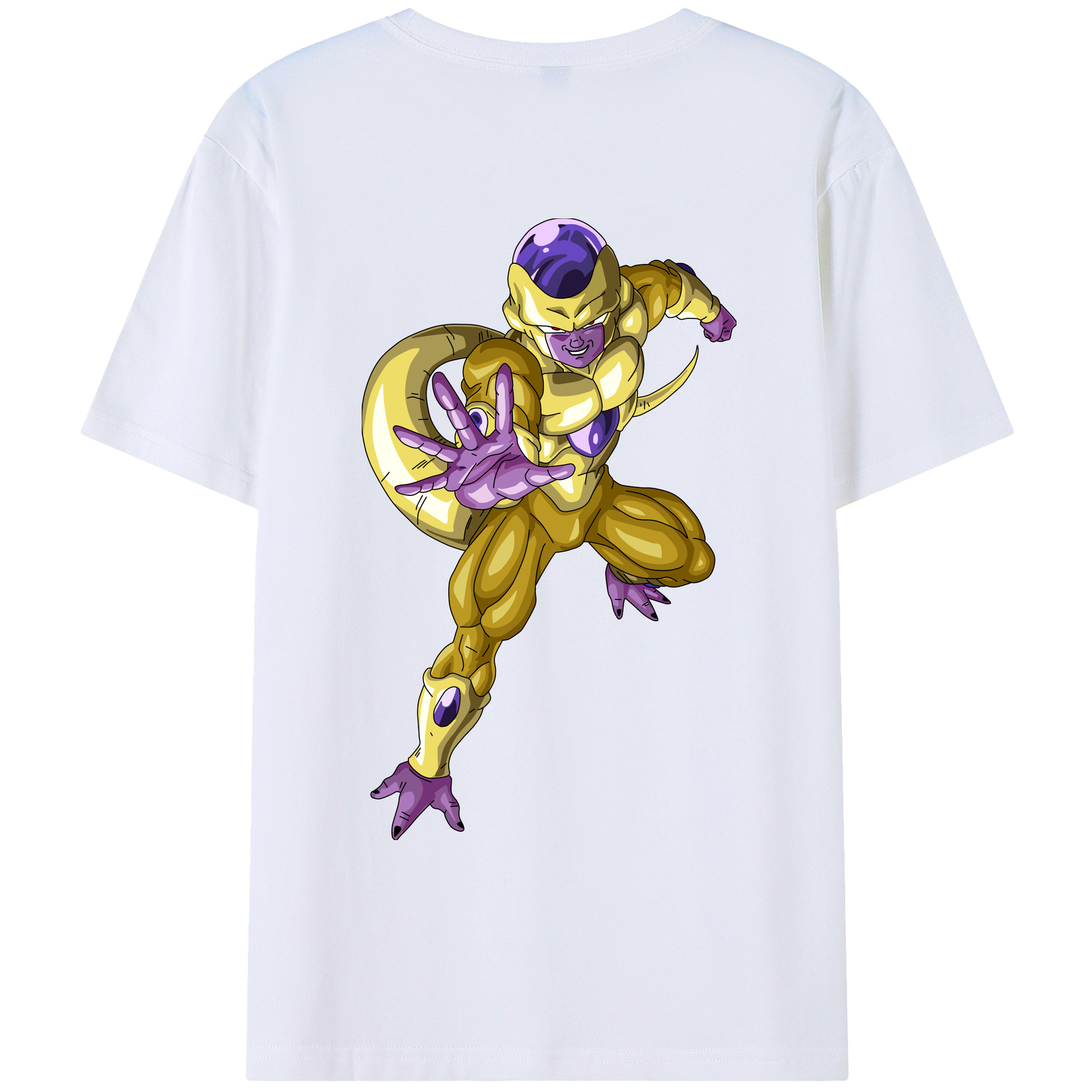 （画像用） ドラゴンボール フリーザ DRAGON BALL Frieza 綿100％ メンズ半袖Tシャツ（バックプリント） 通気性