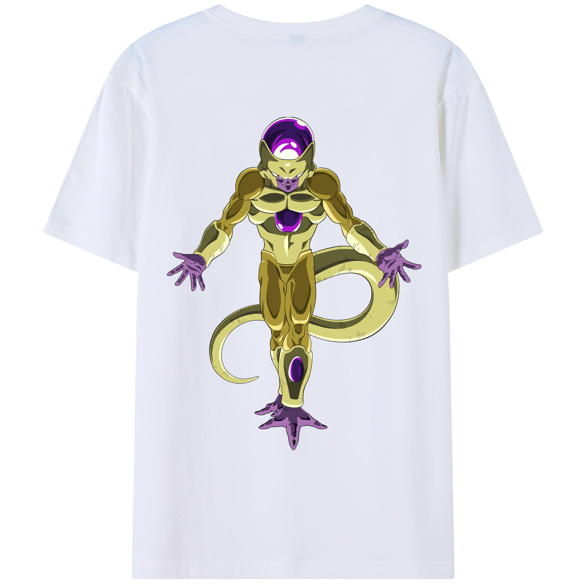 （画像用） ドラゴンボール フリーザ DRAGON BALL Frieza 綿100％ メンズ半袖Tシャツ（バックプリント） 通気性