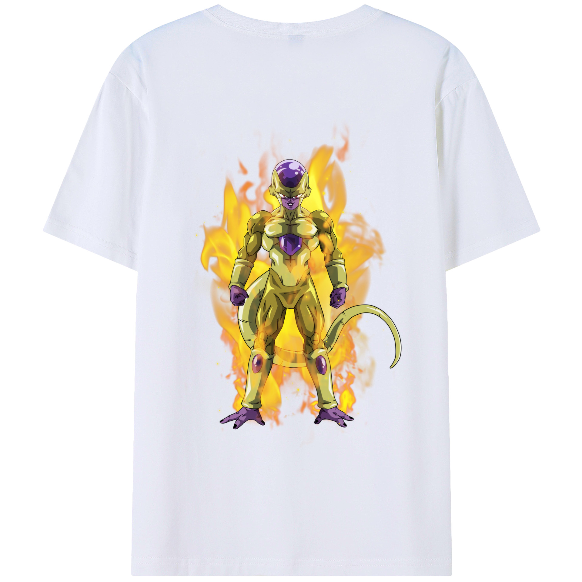 （画像用） ドラゴンボール フリーザ DRAGON BALL Frieza 綿100％ メンズ半袖Tシャツ（バックプリント） 通気性
