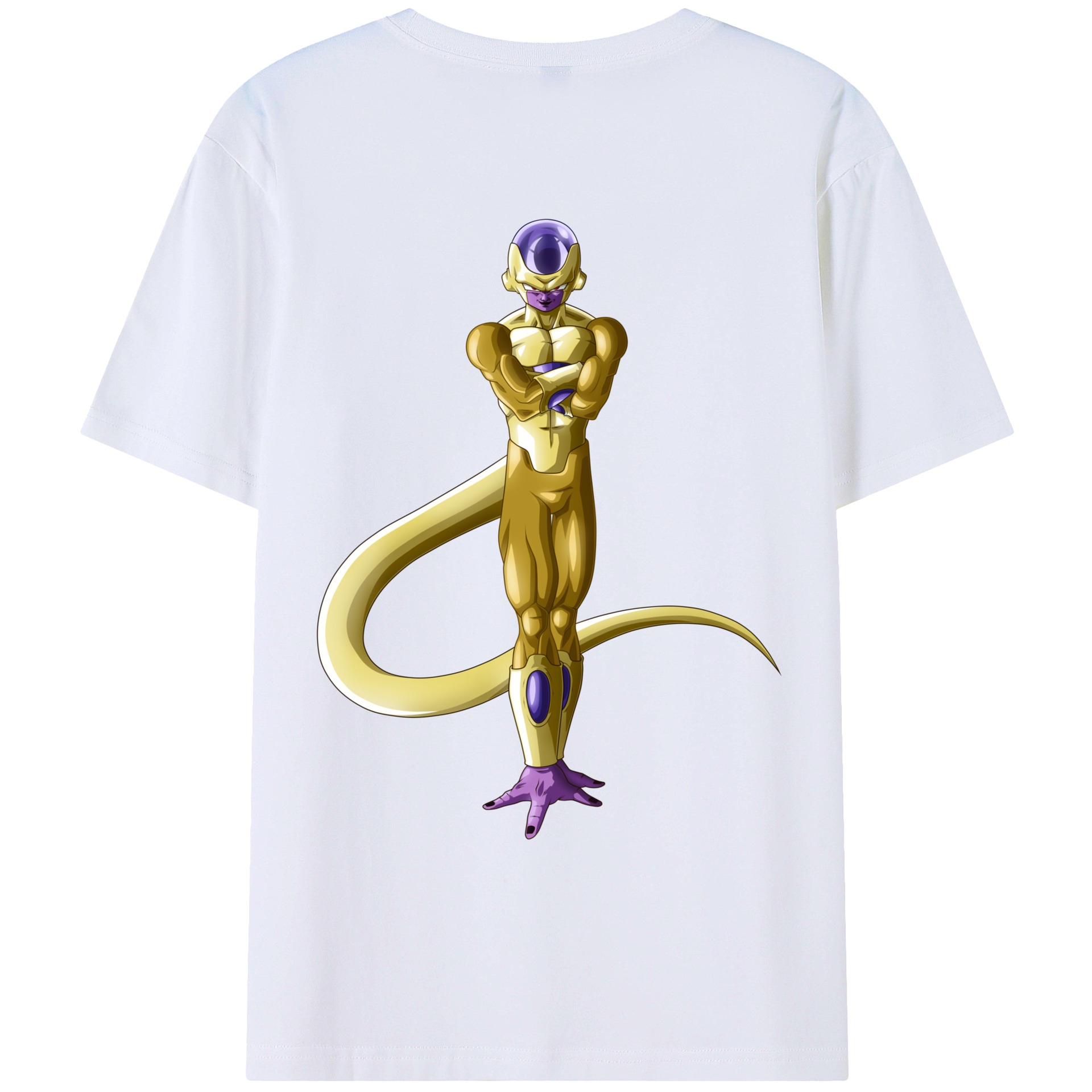 （画像用） ドラゴンボール フリーザ DRAGON BALL Frieza 綿100％ メンズ半袖Tシャツ（バックプリント） 通気性