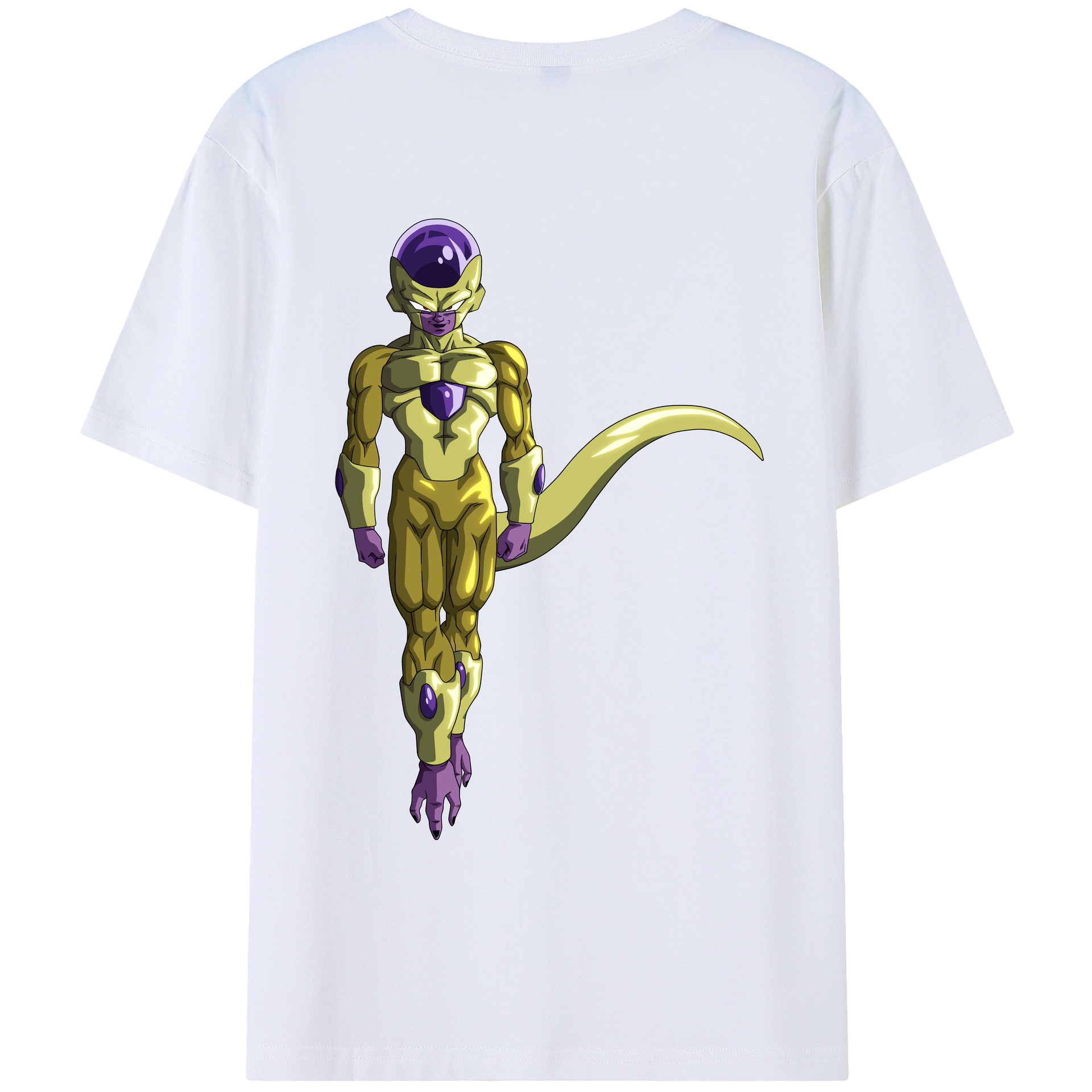 （画像用） ドラゴンボール フリーザ DRAGON BALL Frieza 綿100％ メンズ半袖Tシャツ（バックプリント） 通気性