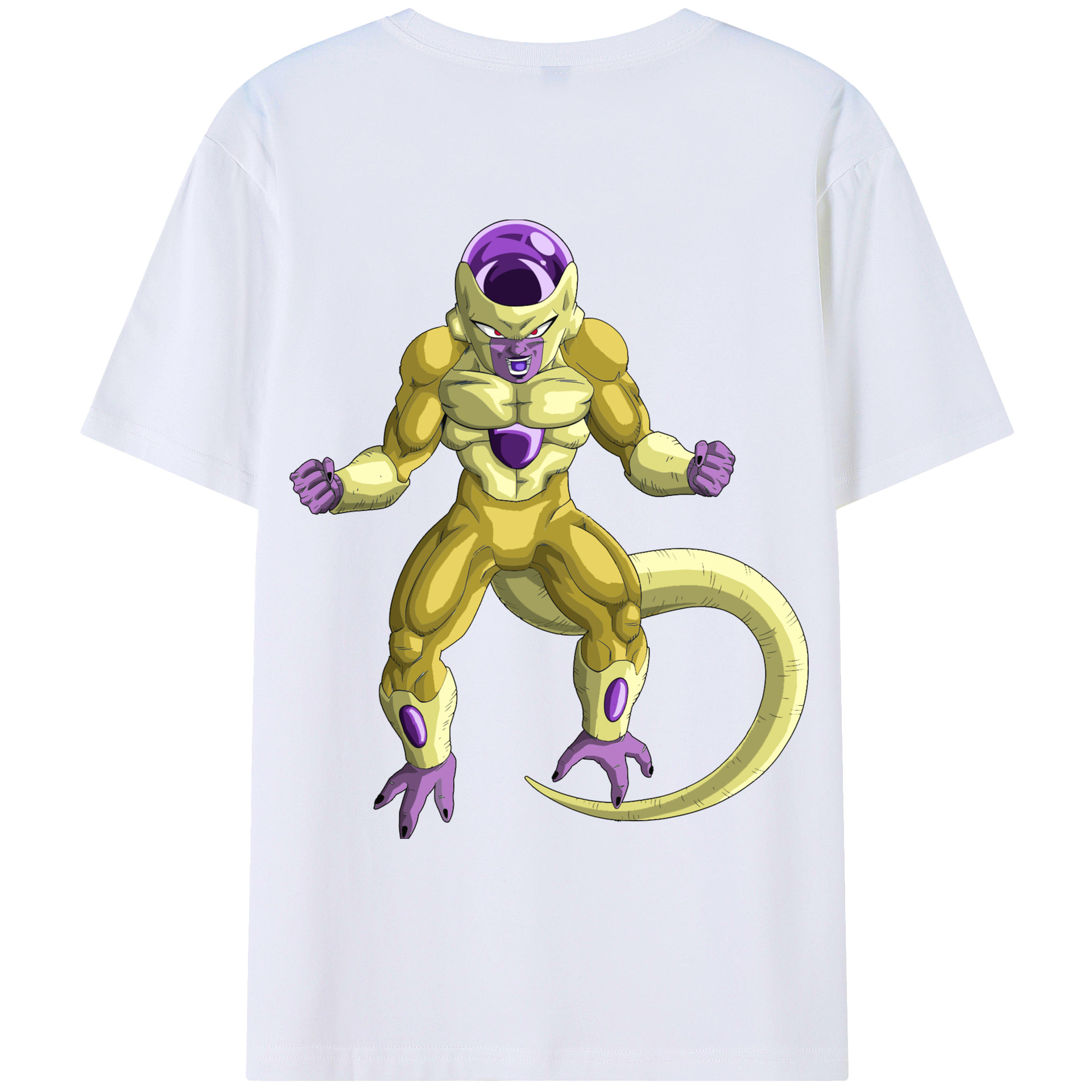 （画像用） ドラゴンボール フリーザ DRAGON BALL Frieza 綿100％ メンズ半袖Tシャツ（バックプリント） 通気性