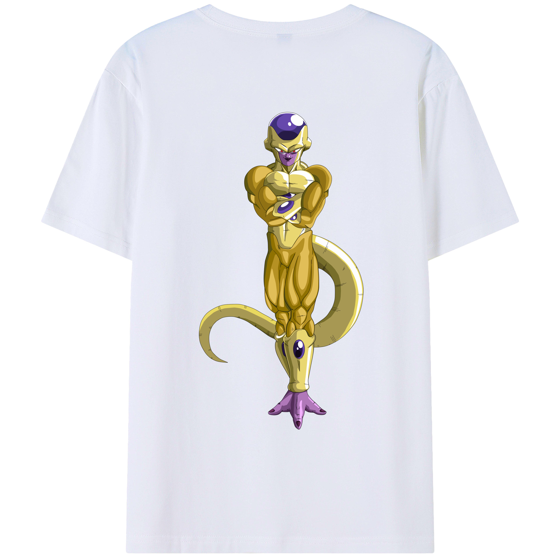 （画像用） ドラゴンボール フリーザ DRAGON BALL Frieza 綿100％ メンズ半袖Tシャツ（バックプリント） 通気性