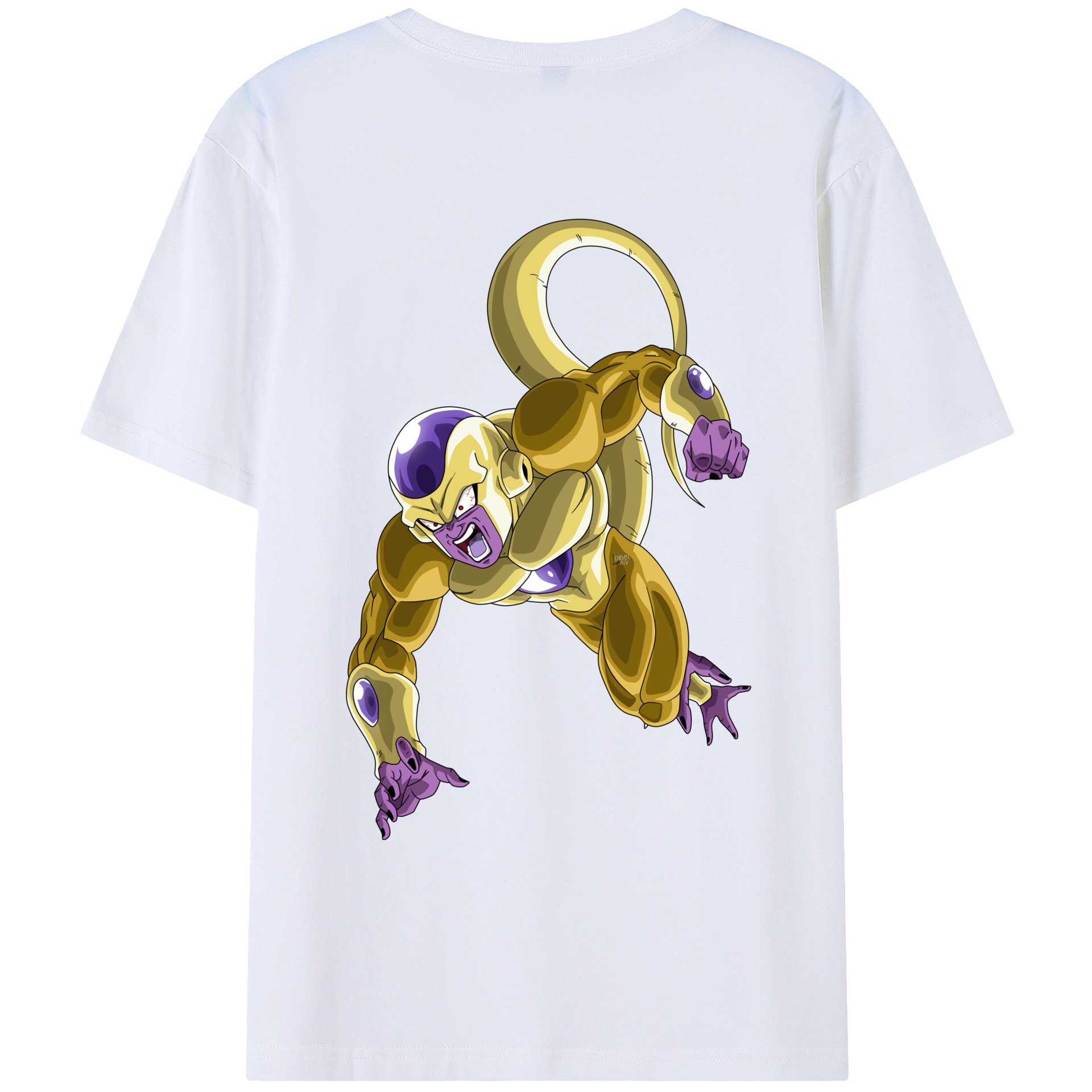 （画像用） ドラゴンボール フリーザ DRAGON BALL Frieza 綿100％ メンズ半袖Tシャツ（バックプリント） 通気性
