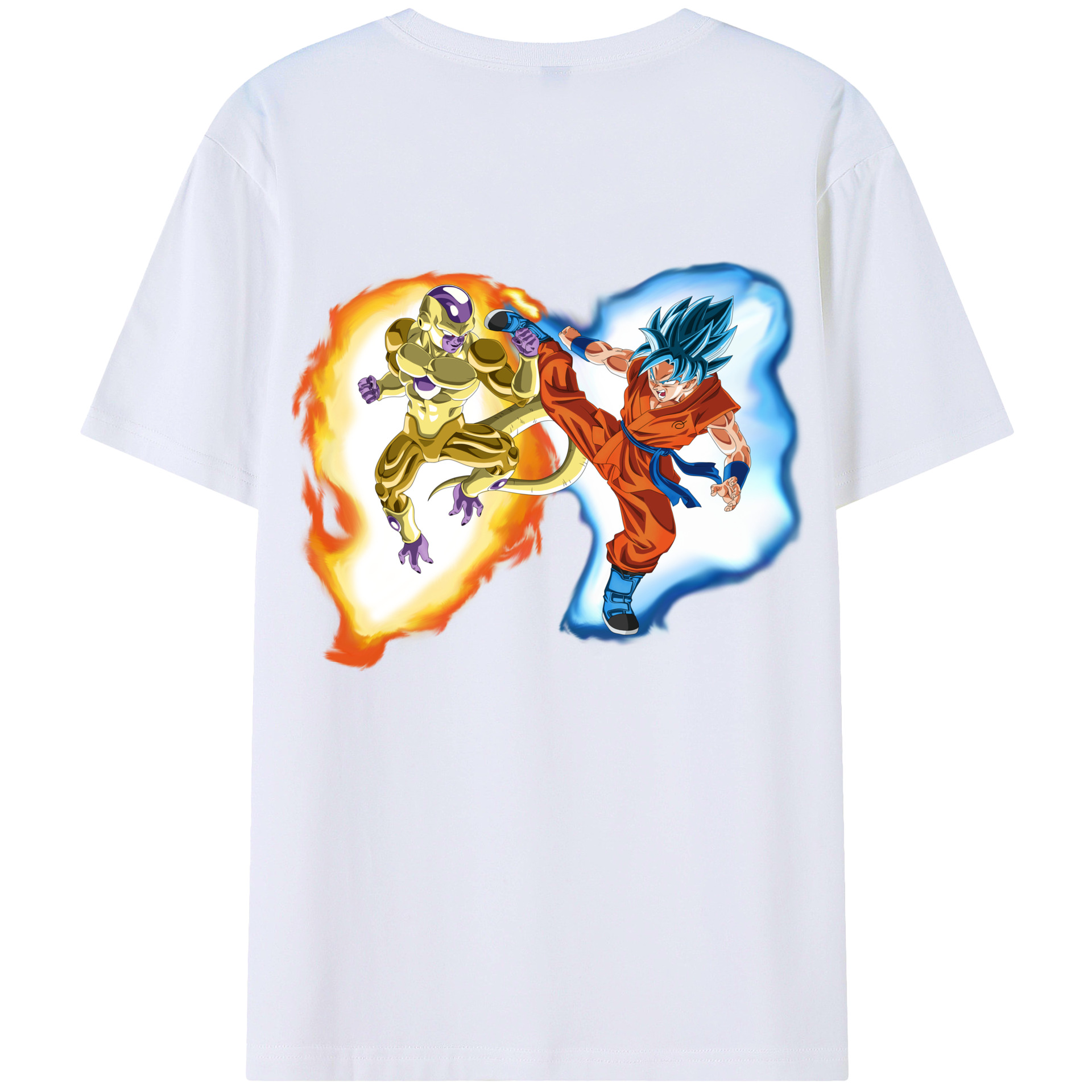 （画像用） ドラゴンボール フリーザ DRAGON BALL Frieza 綿100％ メンズ半袖Tシャツ（バックプリント） 通気性