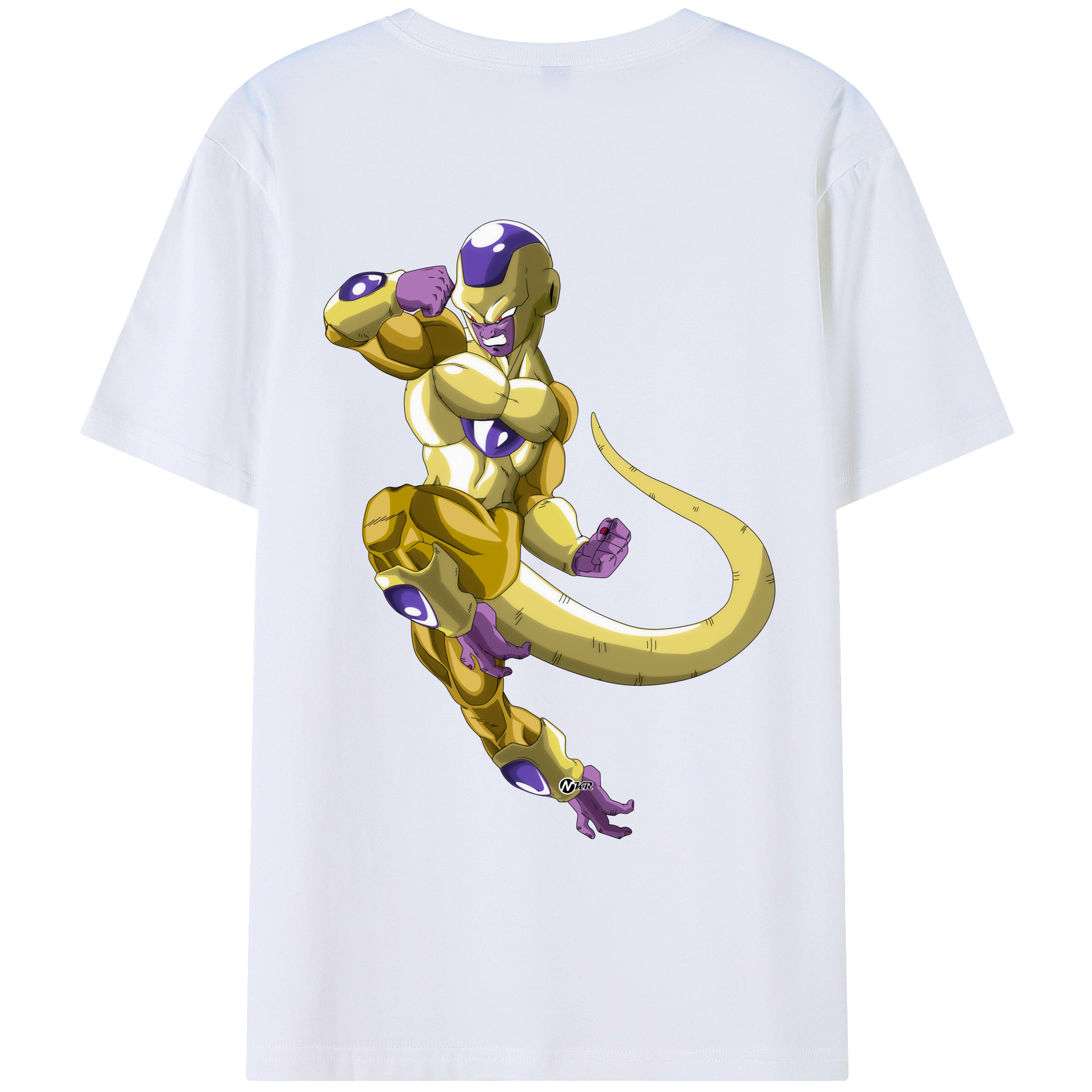 （画像用） ドラゴンボール フリーザ DRAGON BALL Frieza 綿100％ メンズ半袖Tシャツ（バックプリント） 通気性