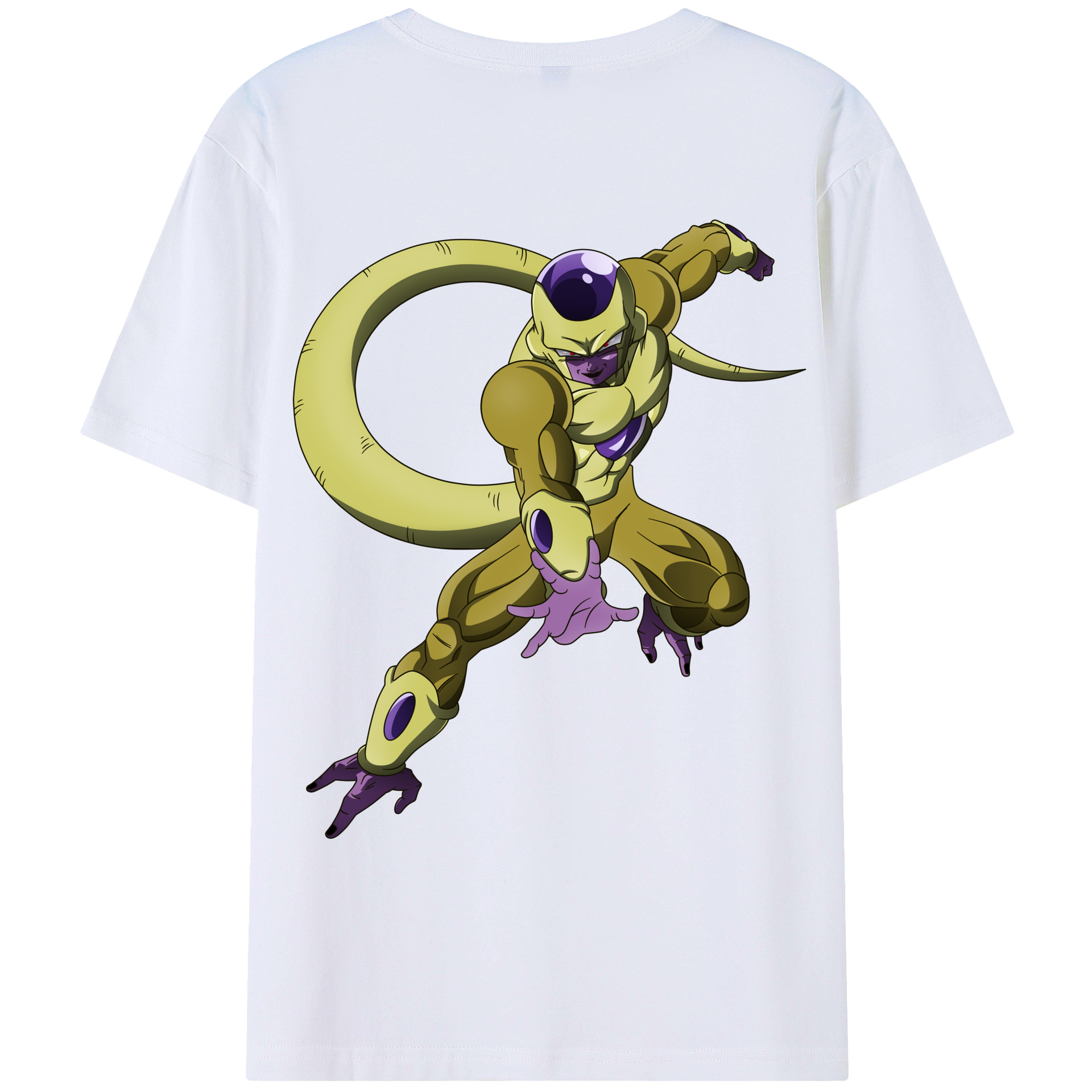 （画像用） ドラゴンボール フリーザ DRAGON BALL Frieza 綿100％ メンズ半袖Tシャツ（バックプリント） 通気性