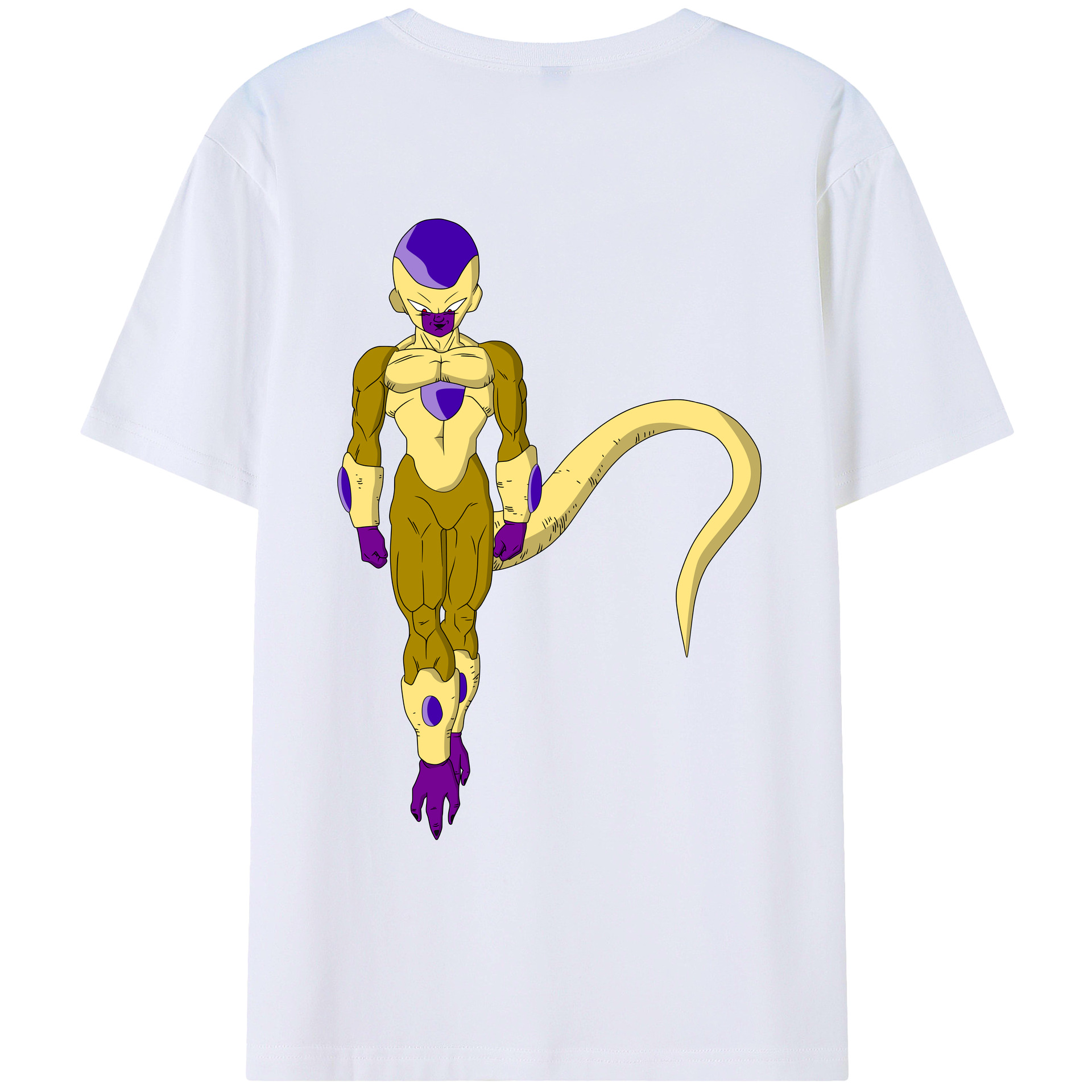 （画像用） ドラゴンボール フリーザ DRAGON BALL Frieza 綿100％ メンズ半袖Tシャツ（バックプリント） 通気性