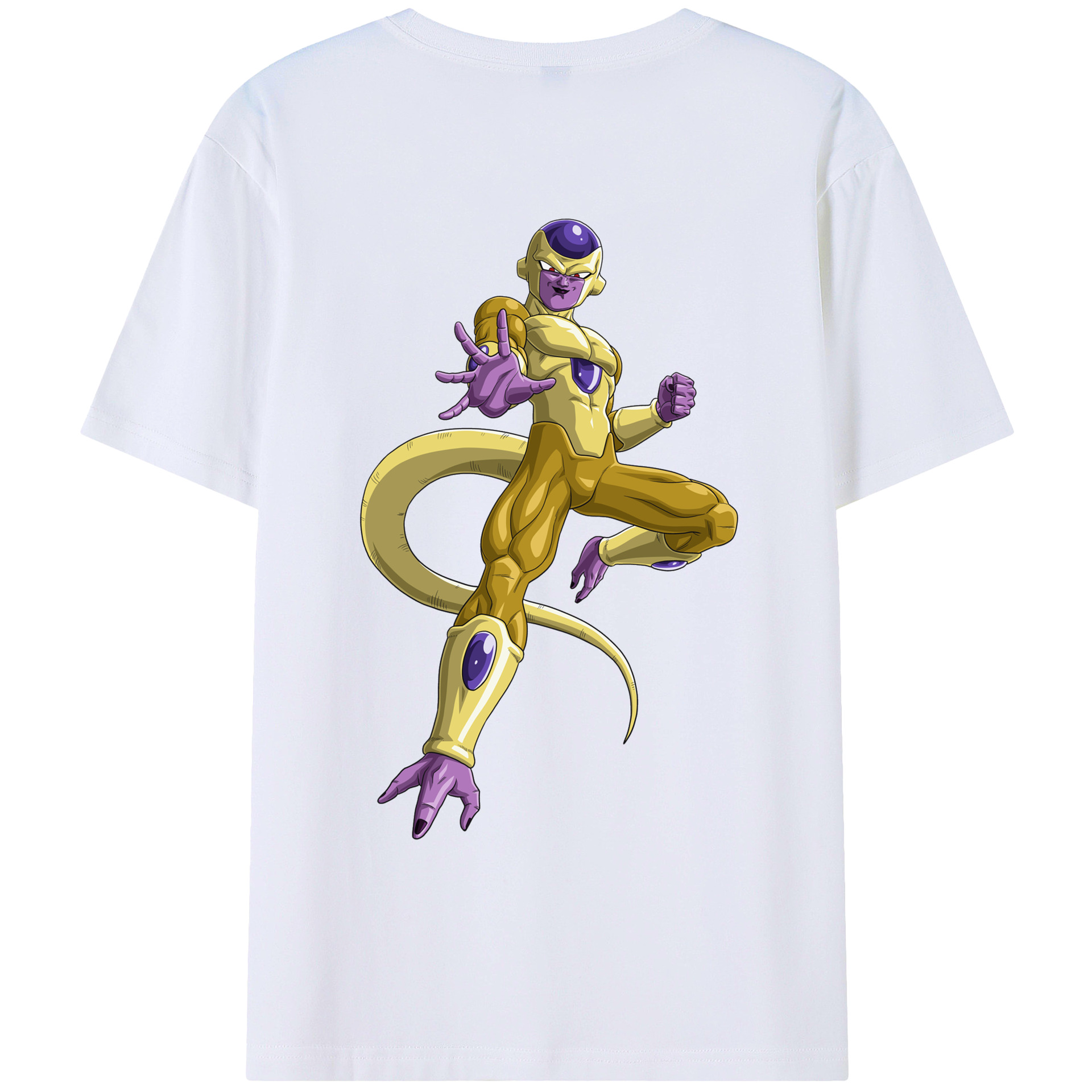 （画像用） ドラゴンボール フリーザ DRAGON BALL Frieza 綿100％ メンズ半袖Tシャツ（バックプリント） 通気性