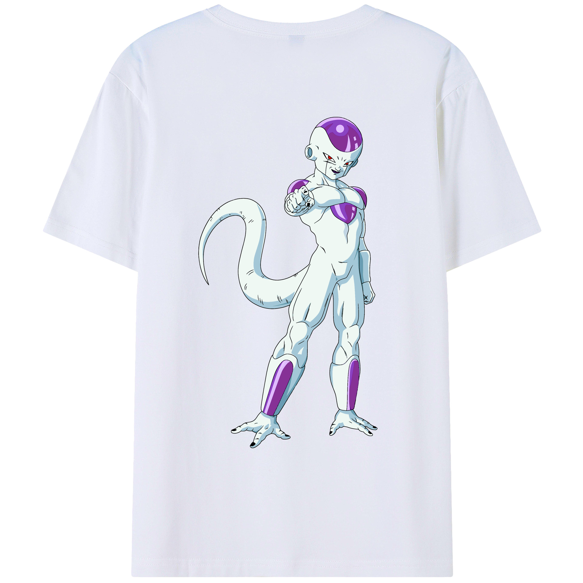 （画像用） ドラゴンボール フリーザ DRAGON BALL Frieza 綿100％ メンズ半袖Tシャツ（バックプリント） 通気性