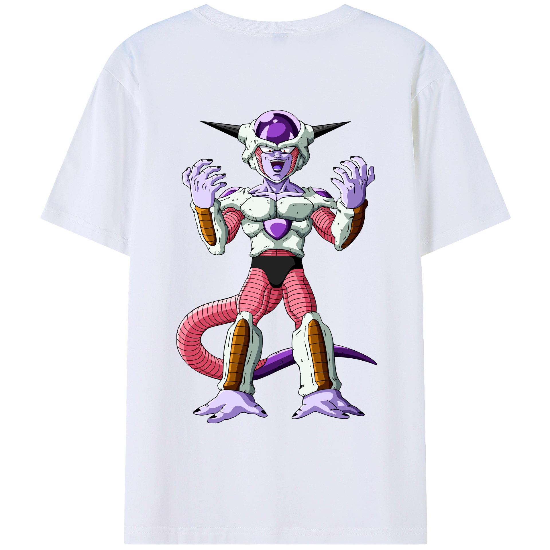 （画像用） ドラゴンボール フリーザ DRAGON BALL Frieza 綿100％ メンズ半袖Tシャツ（バックプリント） 通気性