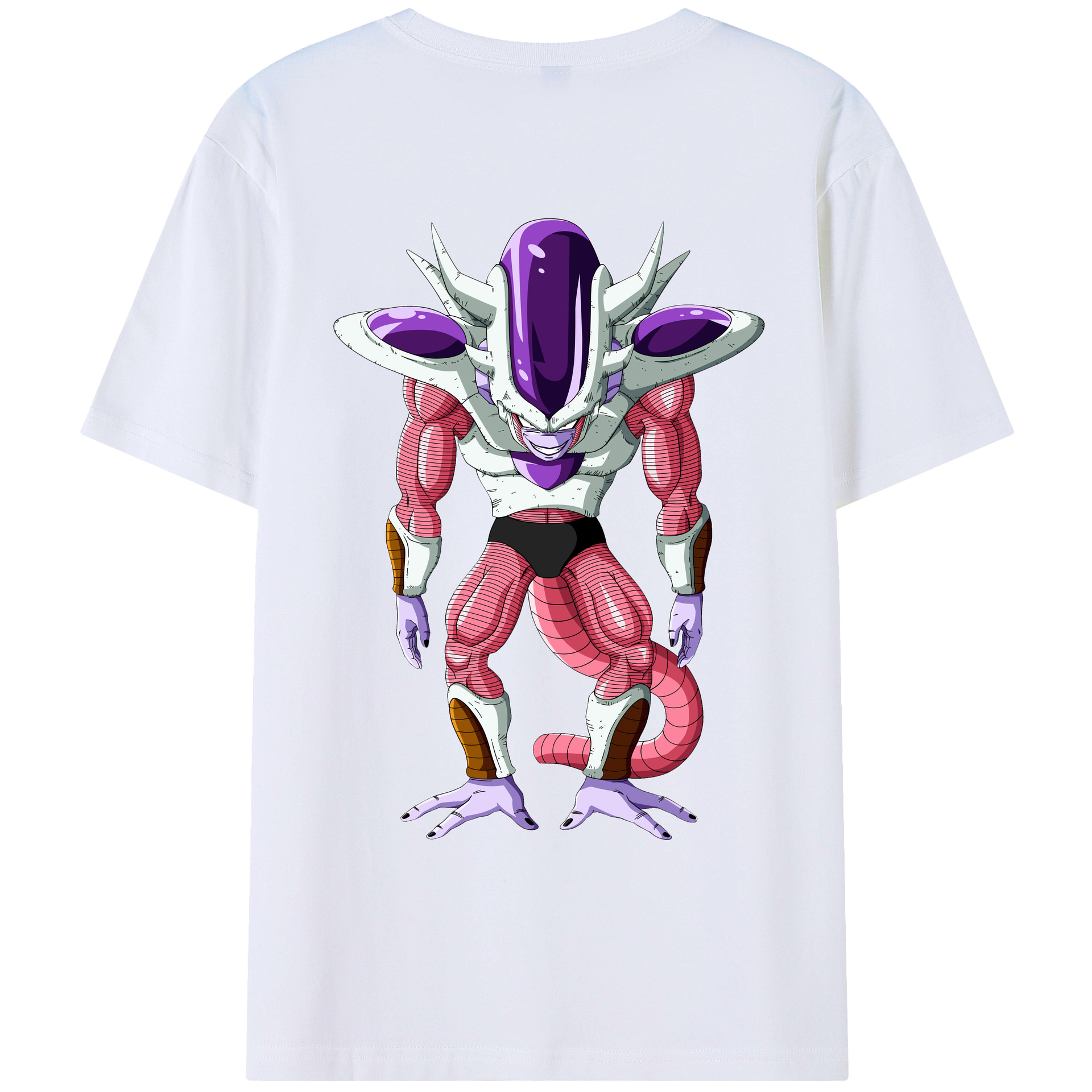 （画像用） ドラゴンボール フリーザ DRAGON BALL Frieza 綿100％ メンズ半袖Tシャツ（バックプリント） 通気性