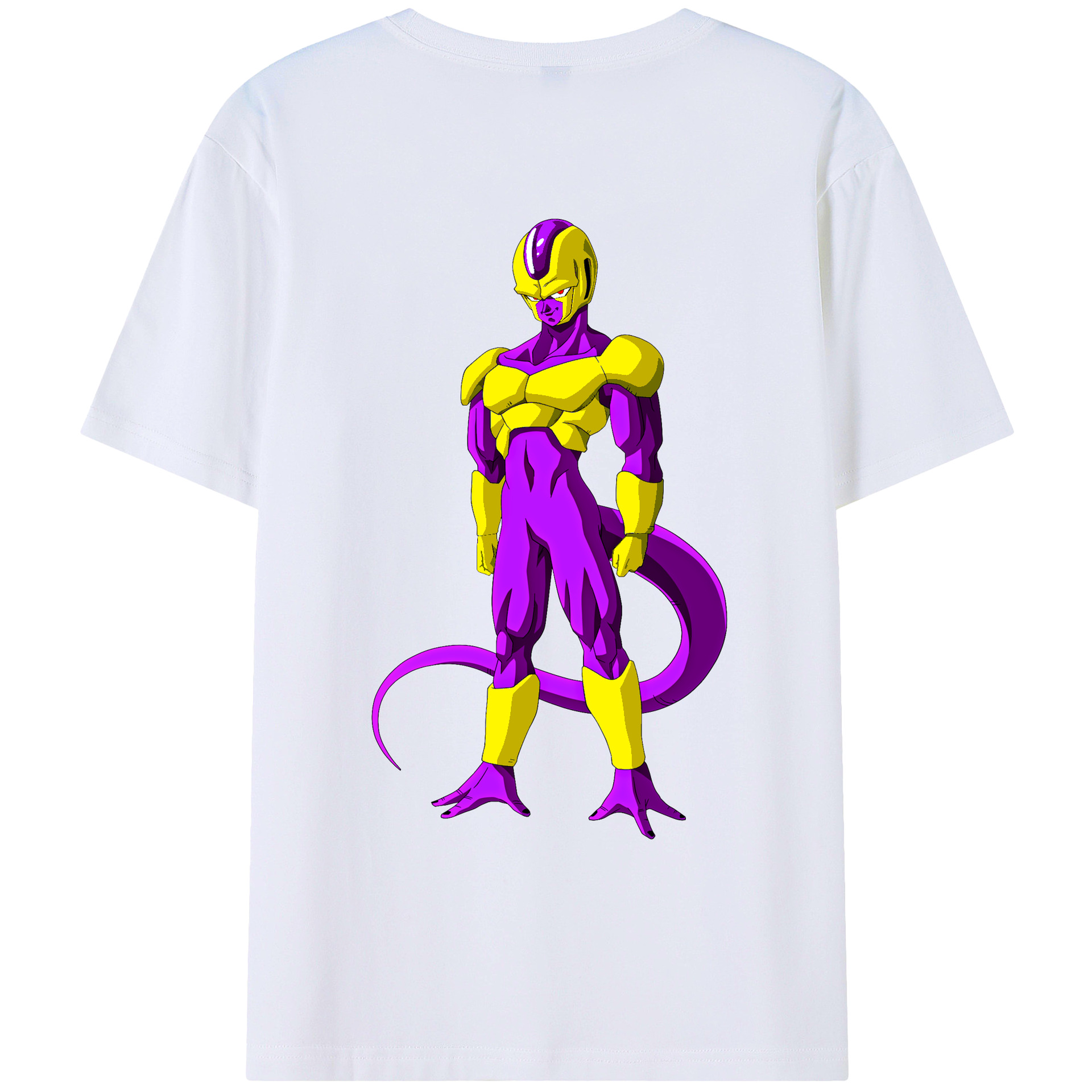 （画像用） ドラゴンボール フリーザ DRAGON BALL Frieza 綿100％ メンズ半袖Tシャツ（バックプリント） 通気性