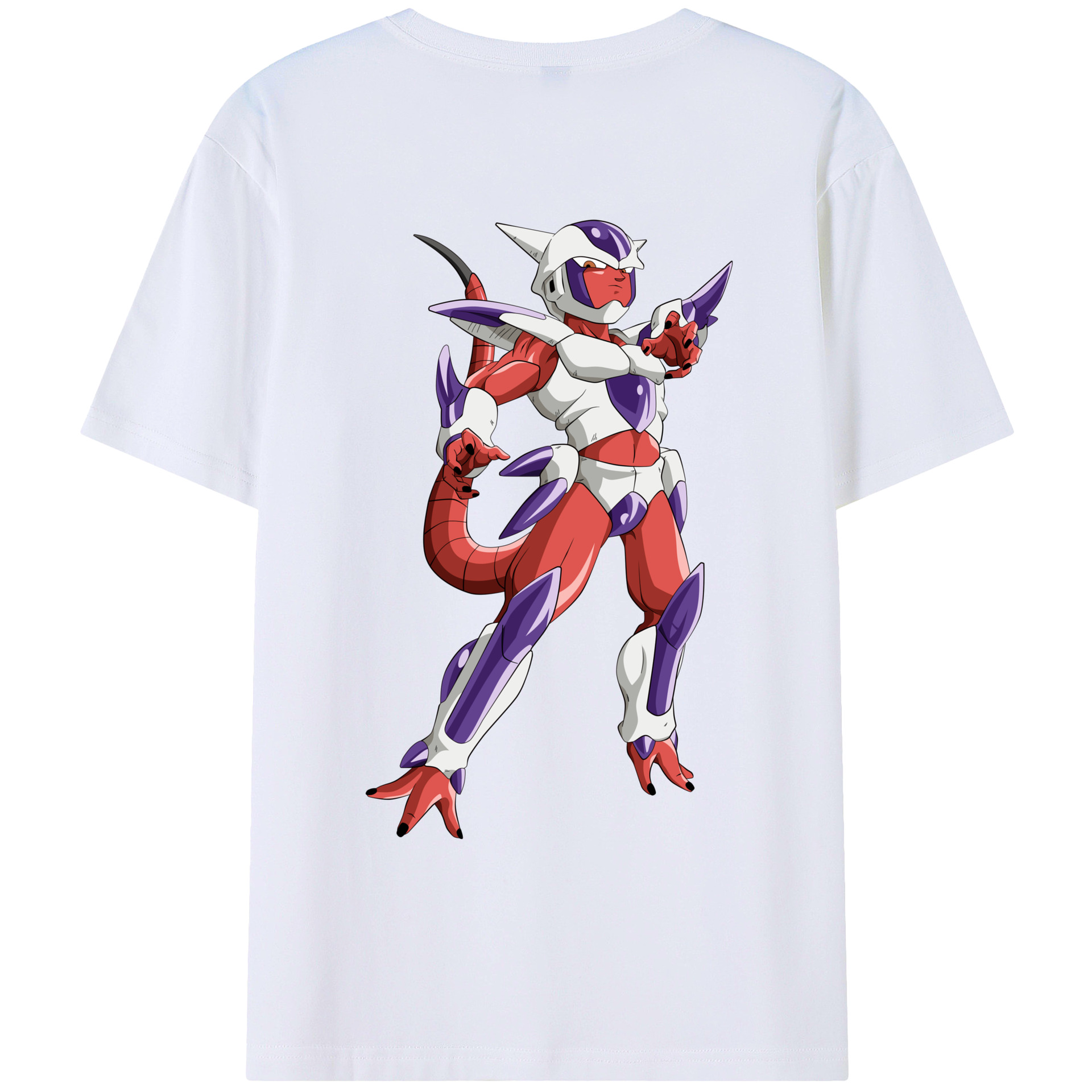 （画像用） ドラゴンボール フリーザ DRAGON BALL Frieza 綿100％ メンズ半袖Tシャツ（バックプリント） 通気性